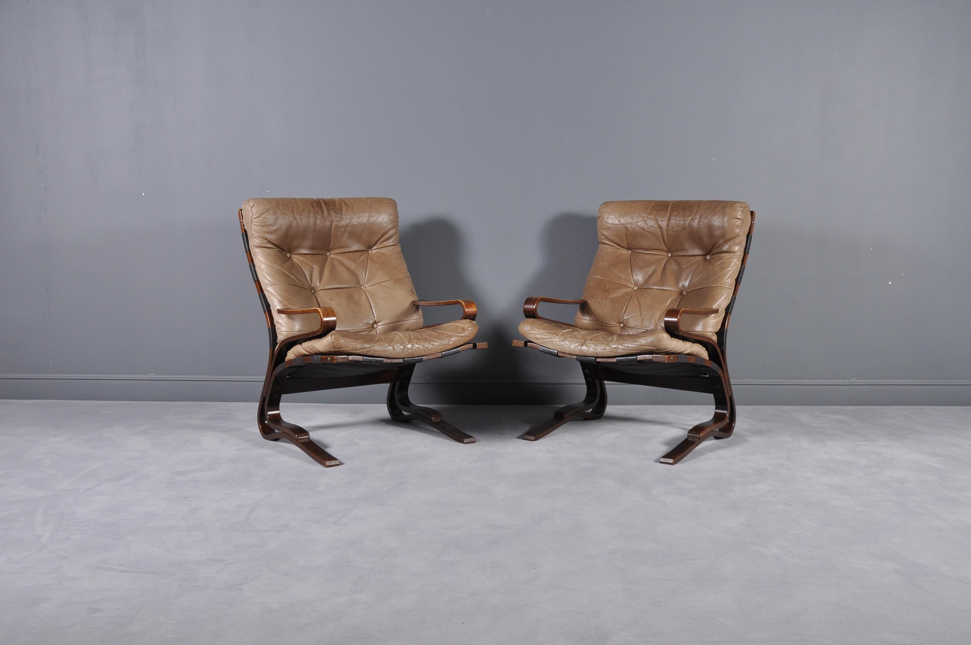 Lounge Chairs by Oddvin Rykken for Rykken & Co., 1970s, Set of 6 (Skandinavische Moderne)