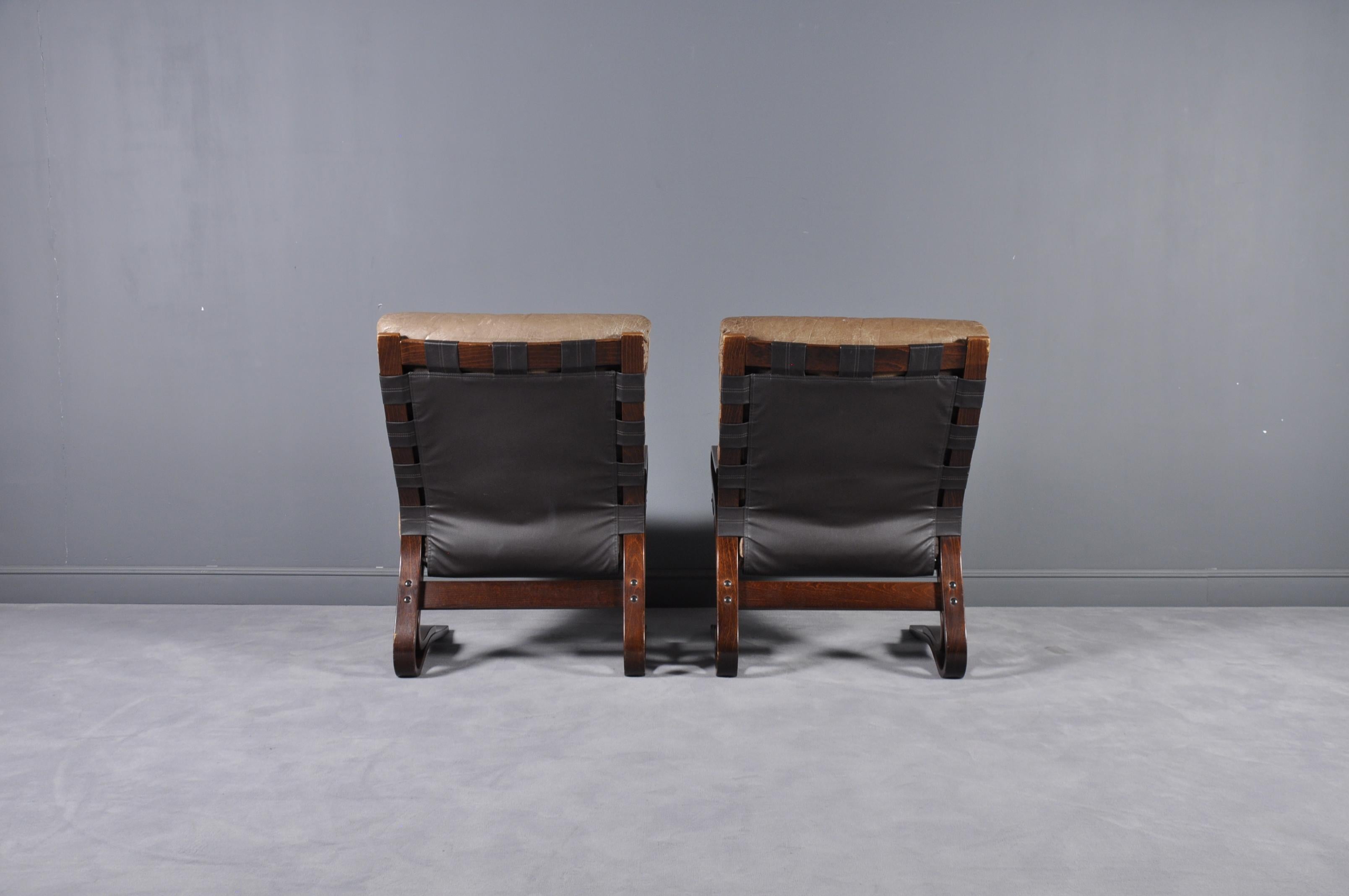 Lounge Chairs by Oddvin Rykken for Rykken & Co., 1970s, Set of 6 In Good Condition In Bucharest, RO