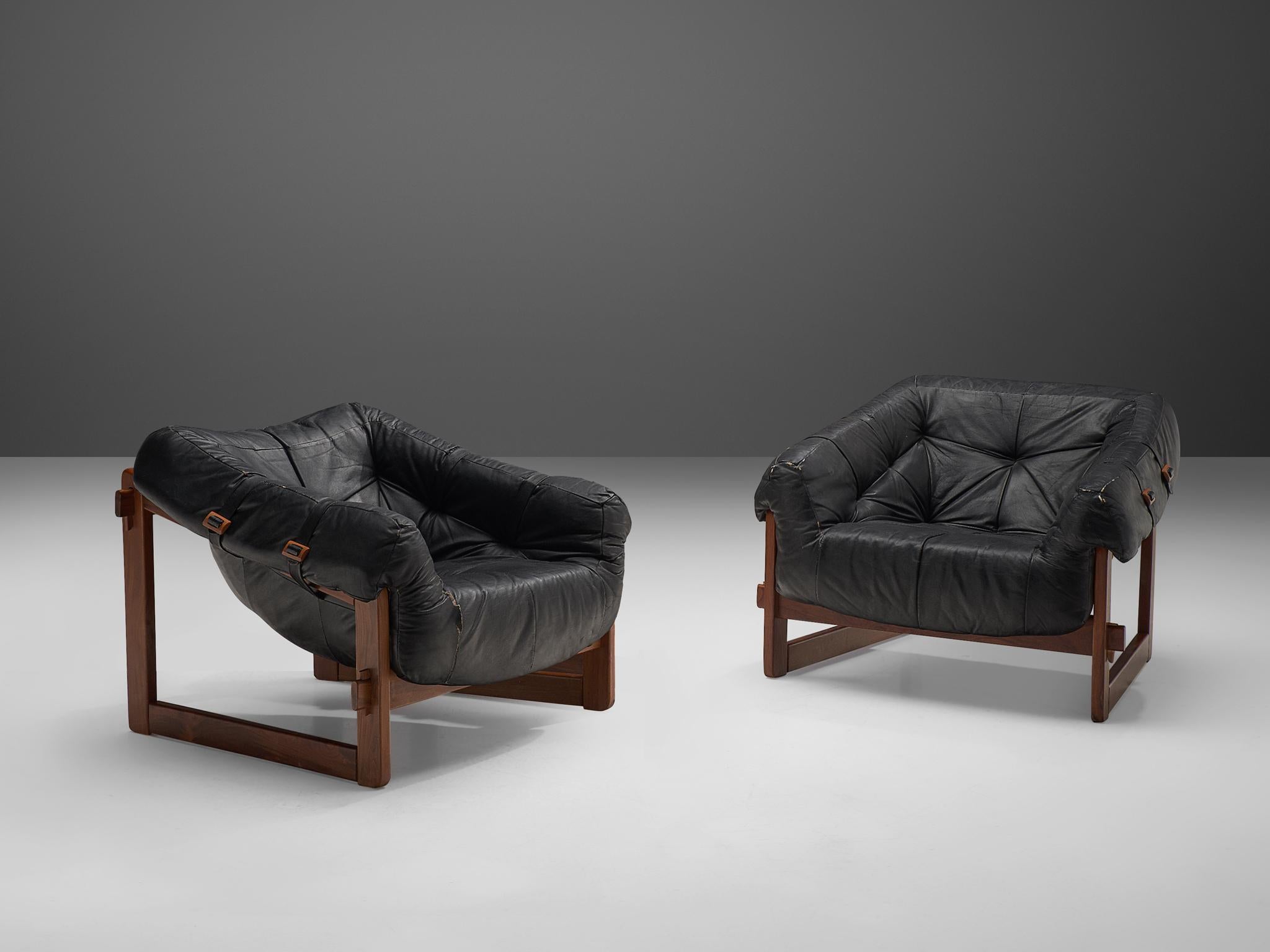 percival lafer leather chair