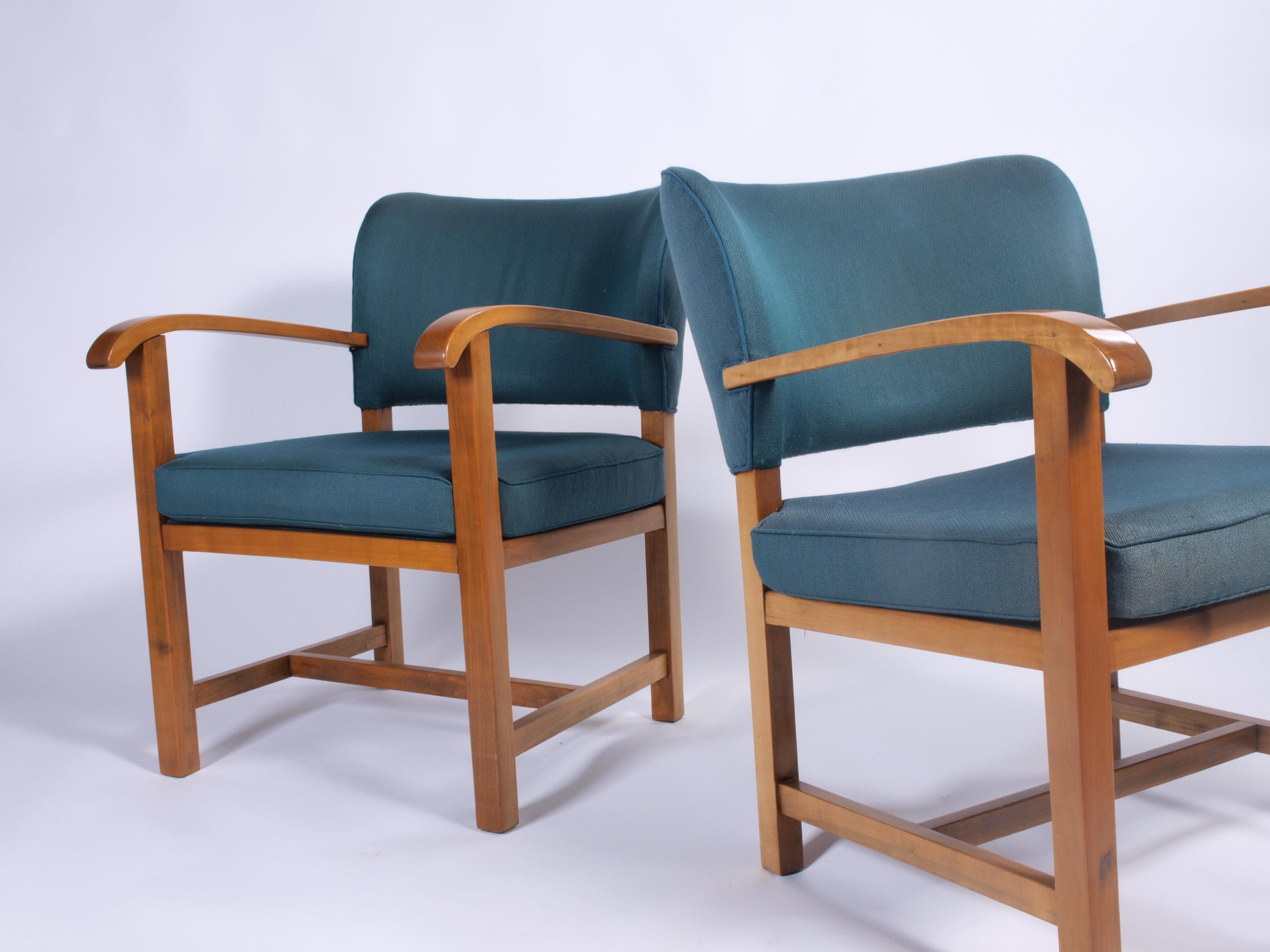 Lounge Chairs by Walter Knoll for Walter Knoll / Wilhelm Knoll, 1940s, Set of 2 2
