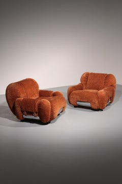 Lounge Chairs im Stil von Adriano Piazzesi, Italien