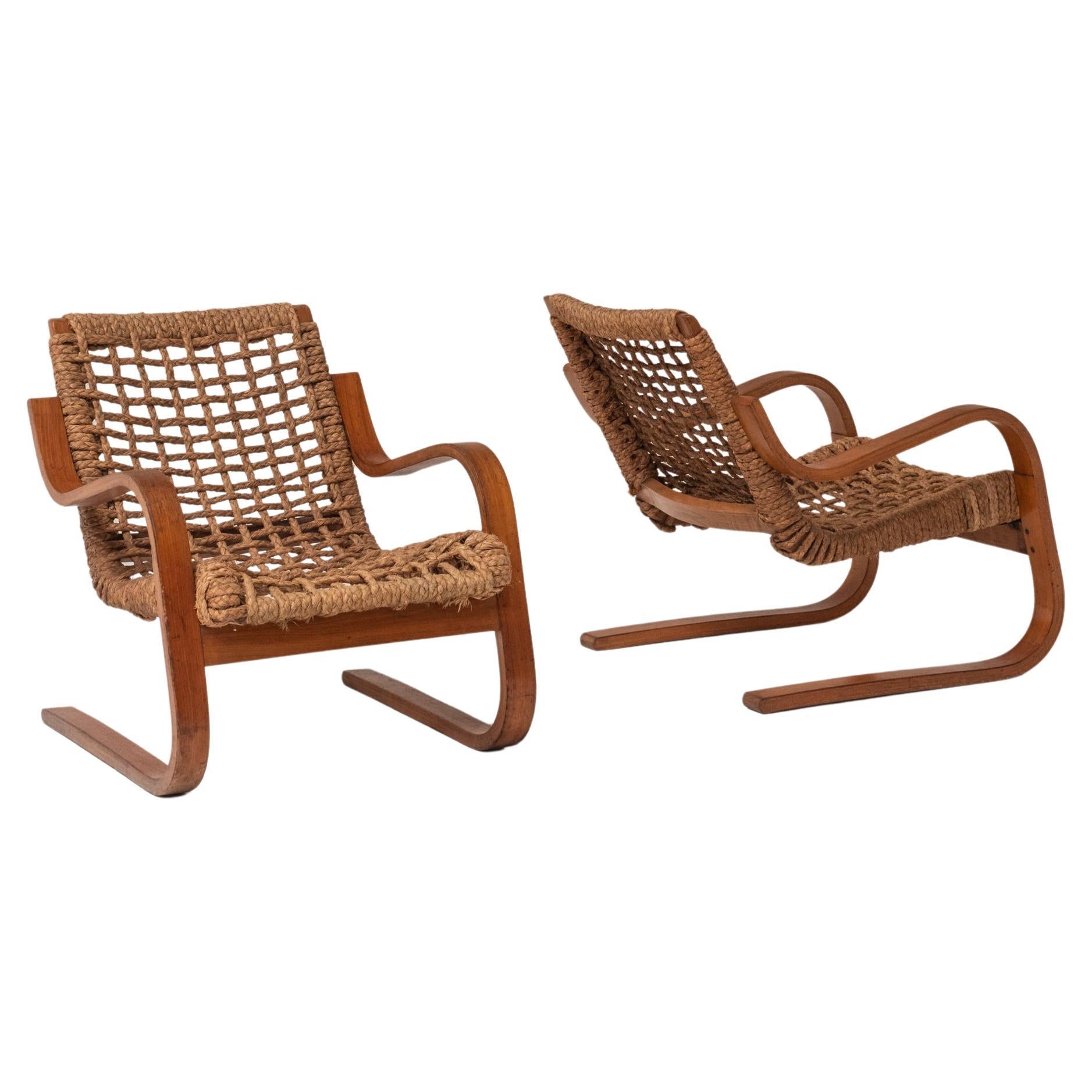 Lounge Chairs, Early Aalto Production for Stylclair, France, 1930s