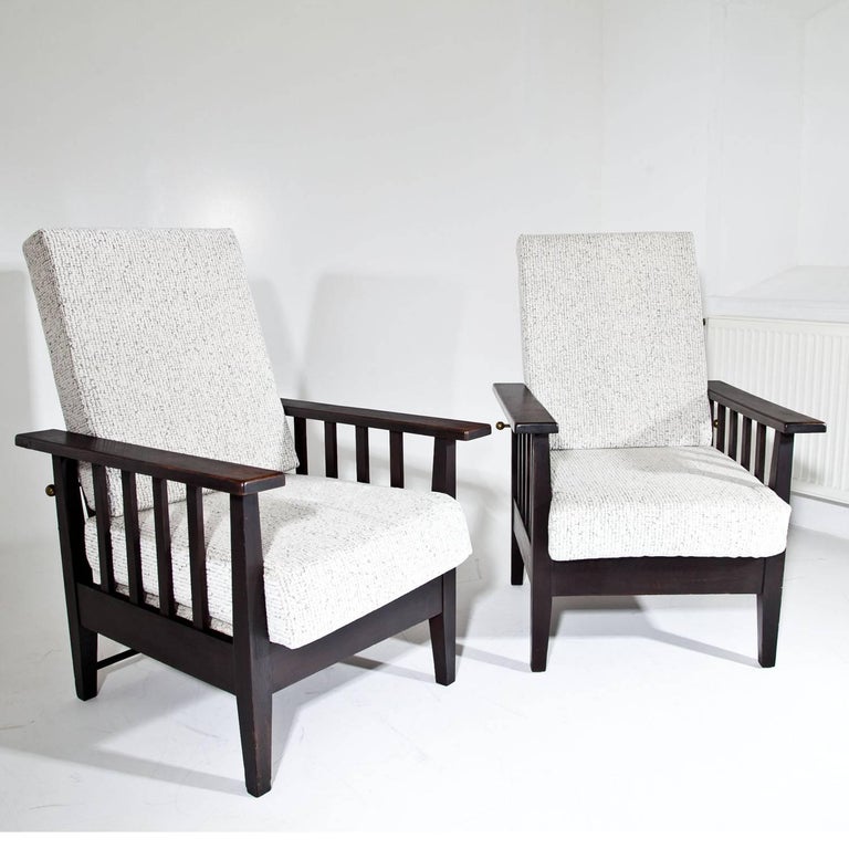 Lounge Chairs, Functionalism, Probably Czechoslovakia, 1940s For Sale 1