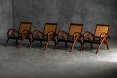 Lounge Chairs in Colonial Modern Style, France, Mid-20th Century