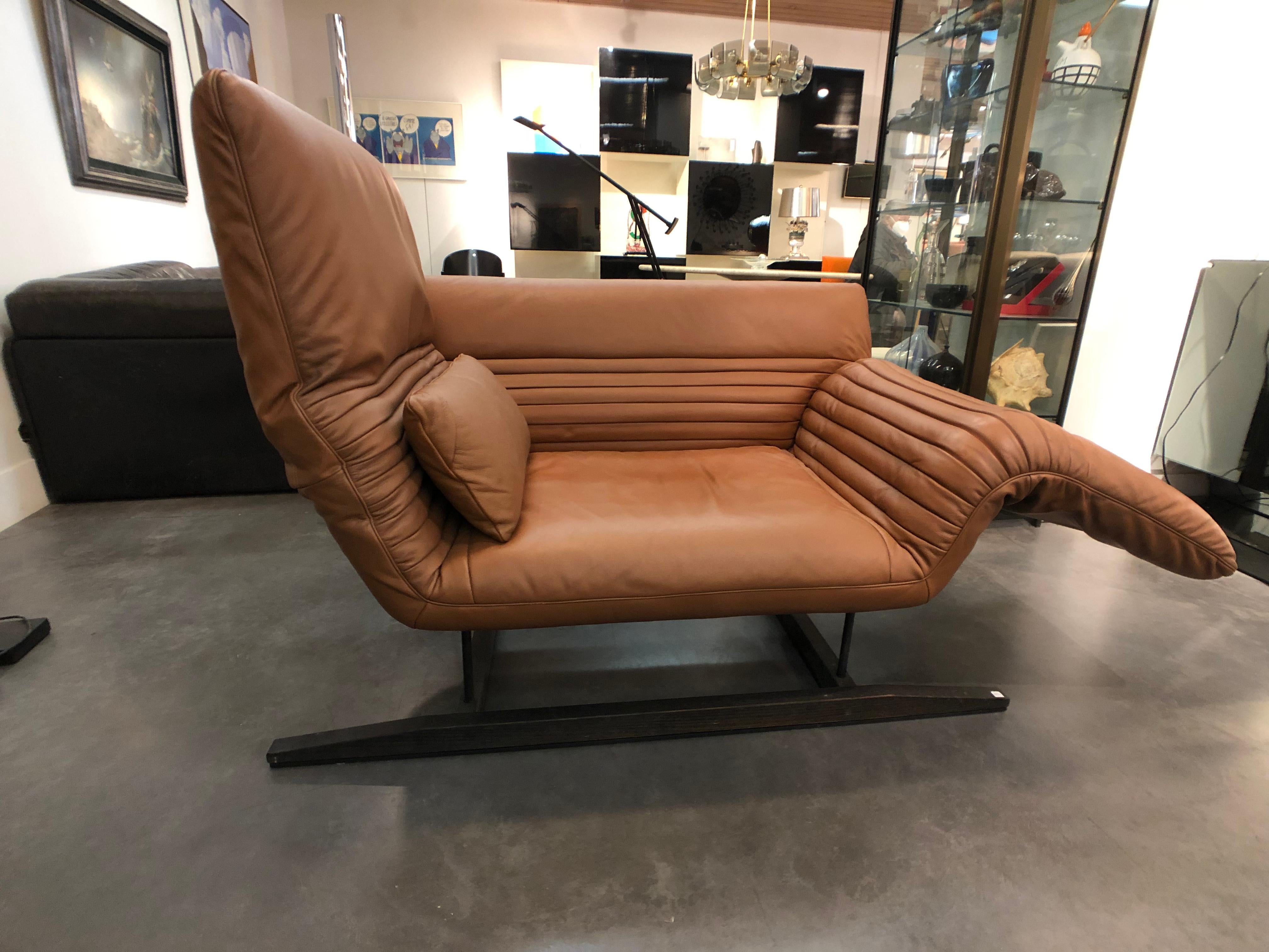 Late 20th Century Lounge Chairs in Leather Around 1980 by de sede