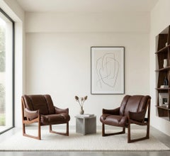 Lounge Chairs in Rosewood by Torbjørn Afdal for Bruksbo, 1960s
