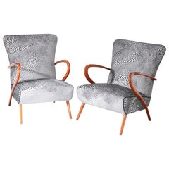 Lounge Chairs in the Style of Guglielmo Ulrich, Italy, Mid-20th Century