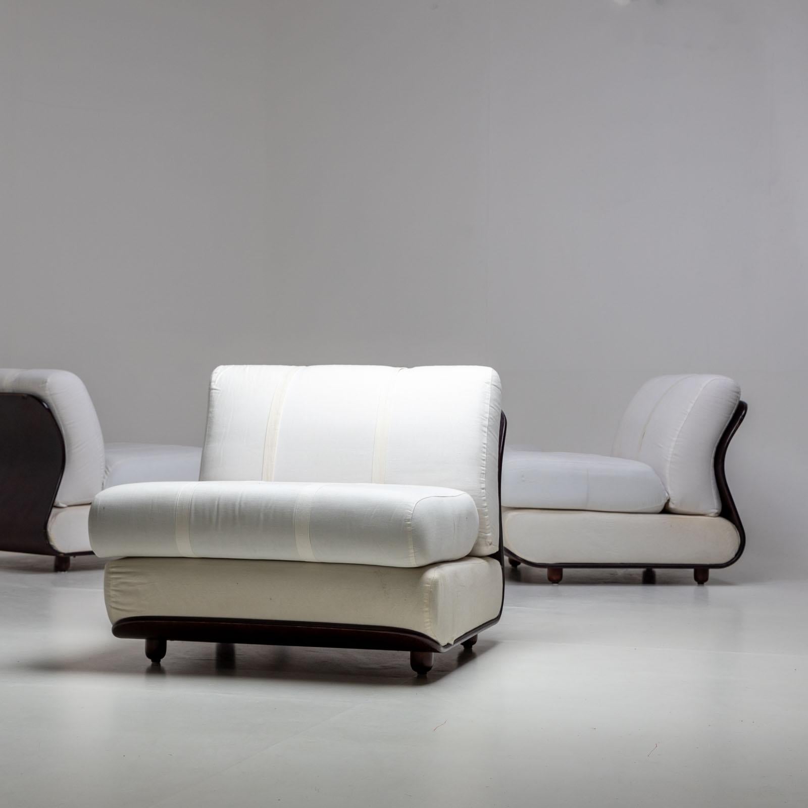 20th Century Lounge chairs in the style of Mario Bellini, Italy 20th century For Sale