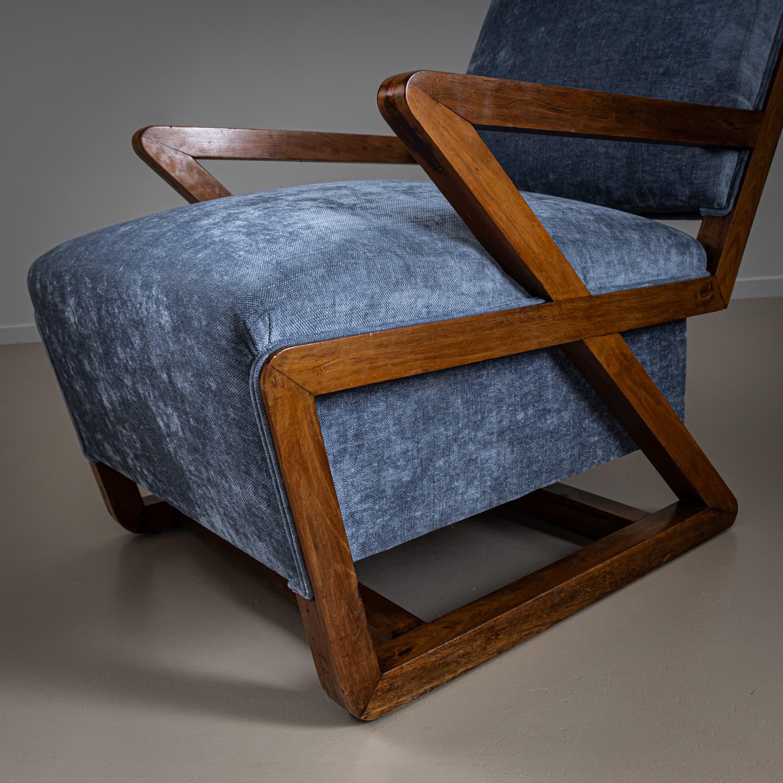 Lounge Chairs, Italian Manufactory, 1940s For Sale 6