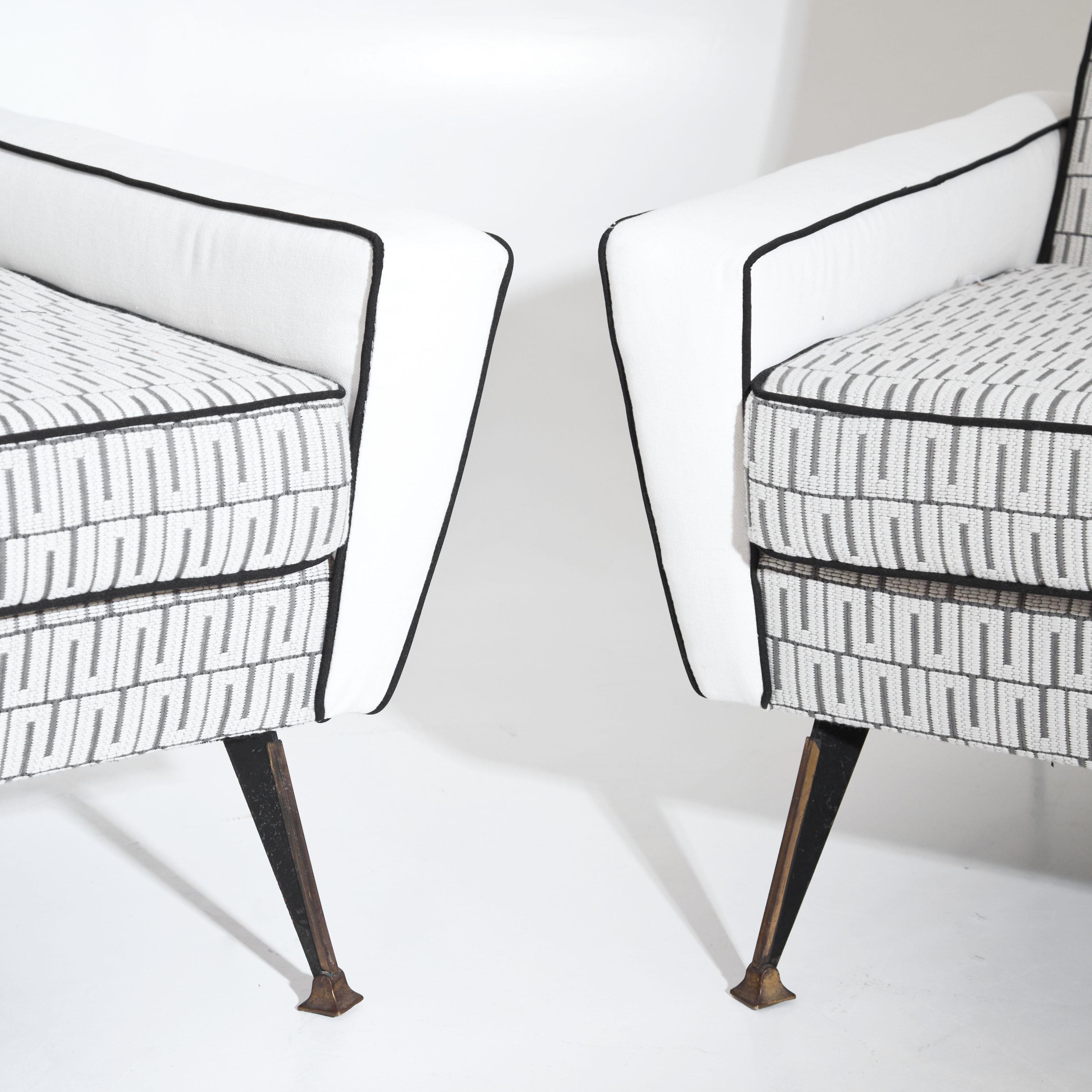 Mid-Century Modern Lounge Chairs, Italy, Mid-20th Century