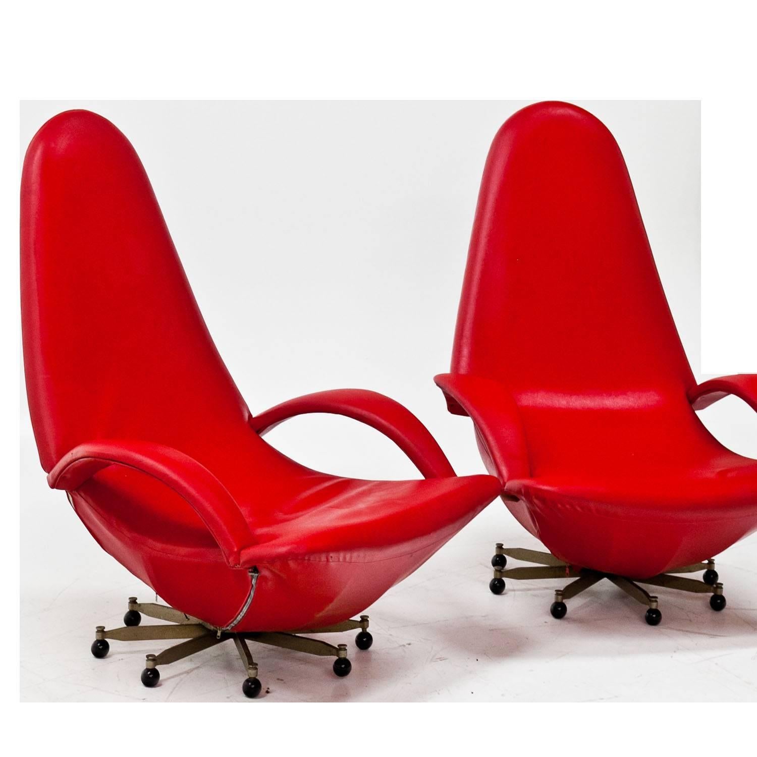 European Lounge Chairs, Mid-20th Century