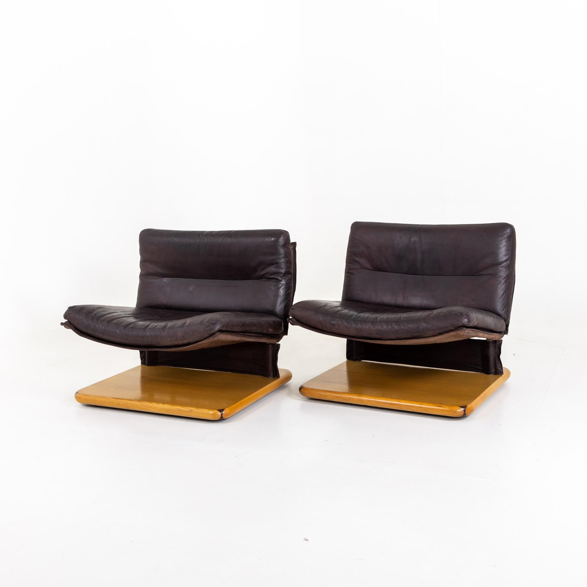 Veneer Lounge Chairs, Model Gionata by Dipo, Italy, 20th Century