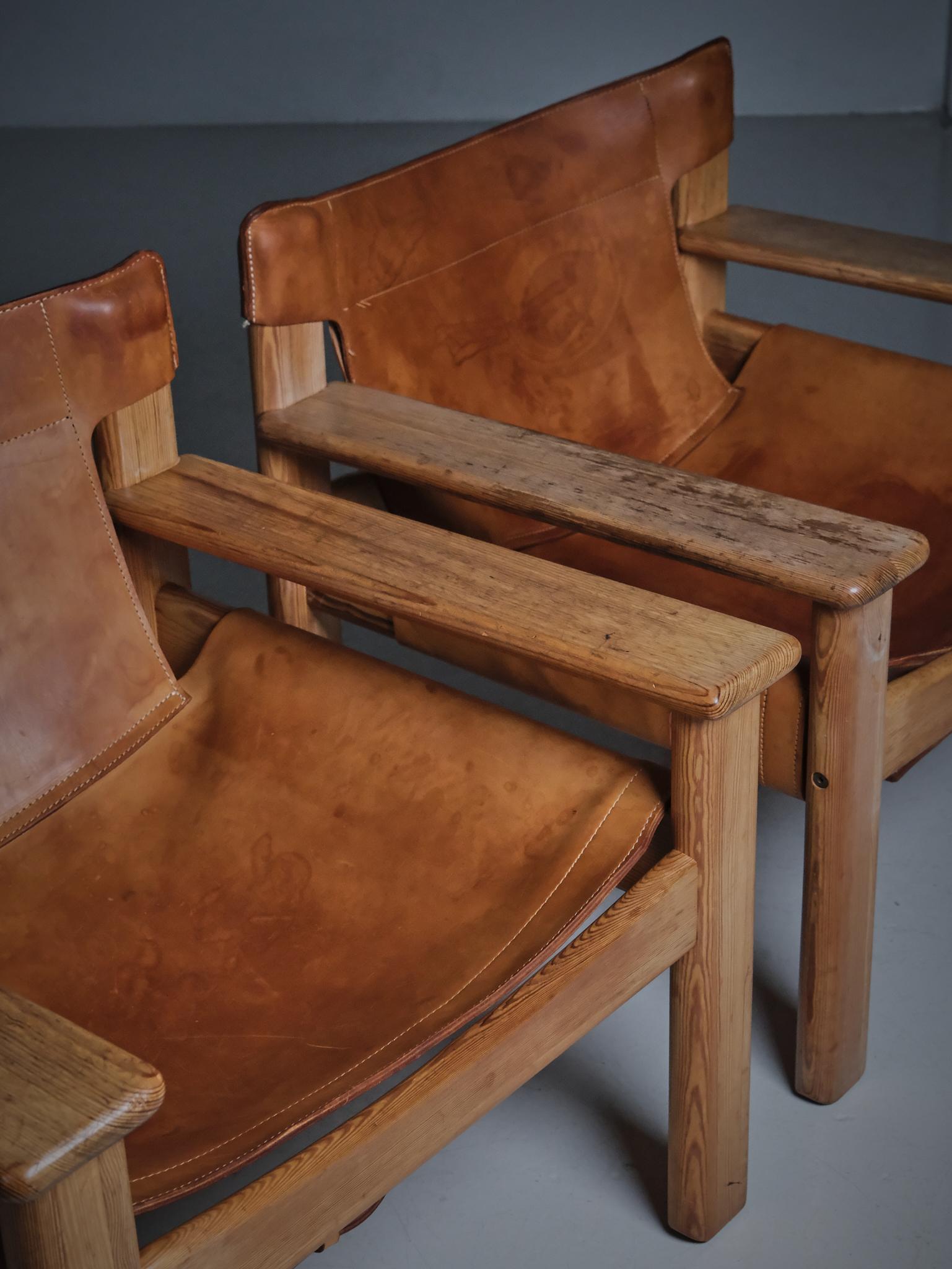 Pelle Sedie da salotto 'Natura' di Karin Mobring per Ikea, Svezia, anni '70 in vendita