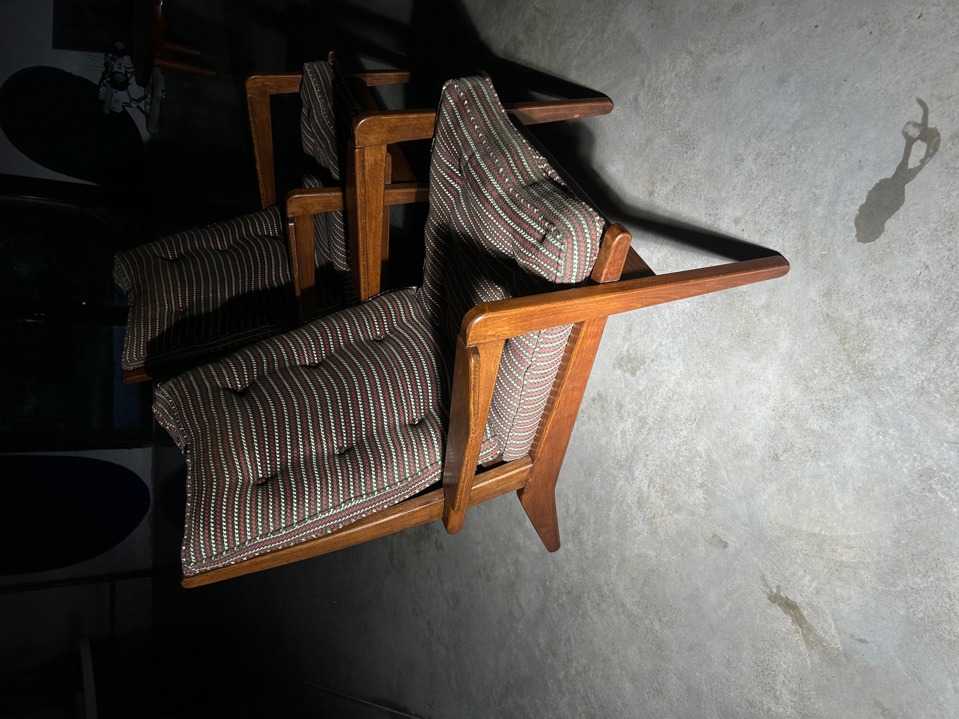 Loungesessel von Pierre Guariche, FS105, Frankreich, 1950 im Angebot 4