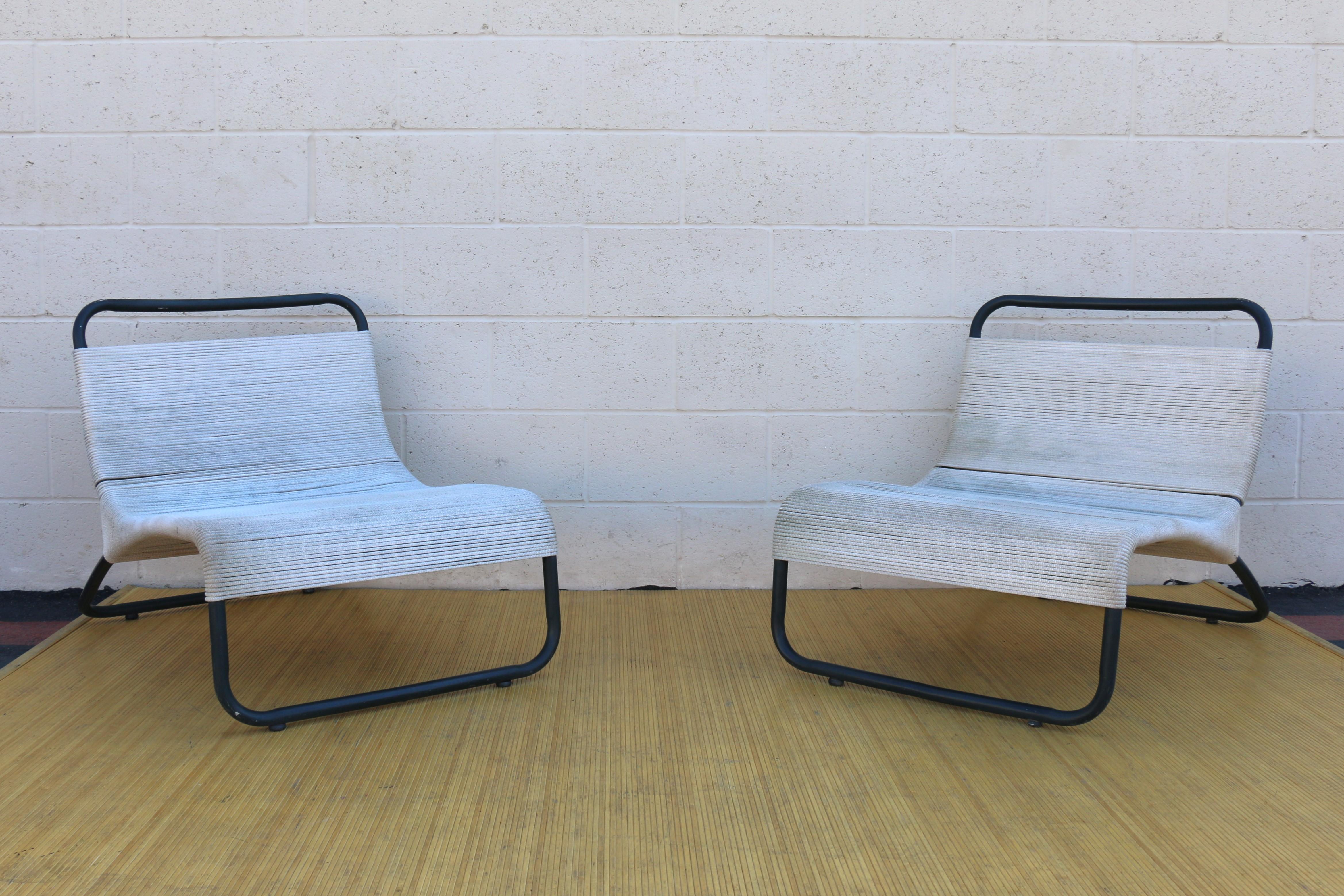 Mid-Century Modern Lounge Chairs & Ottoman by Hendrik Van Keppel and Taylor Greene for Brown Jordan For Sale