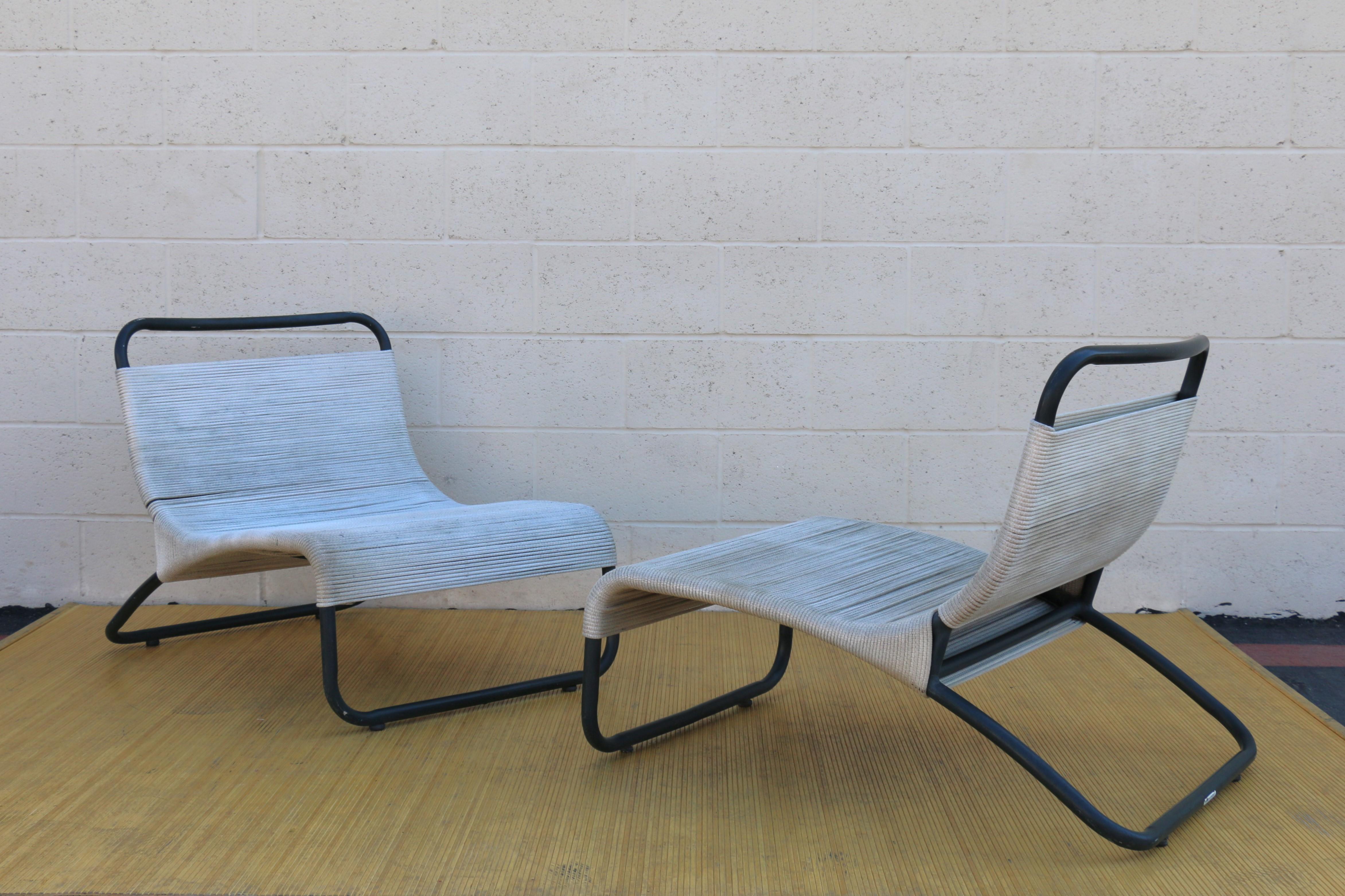 American Lounge Chairs & Ottoman by Hendrik Van Keppel and Taylor Greene for Brown Jordan For Sale