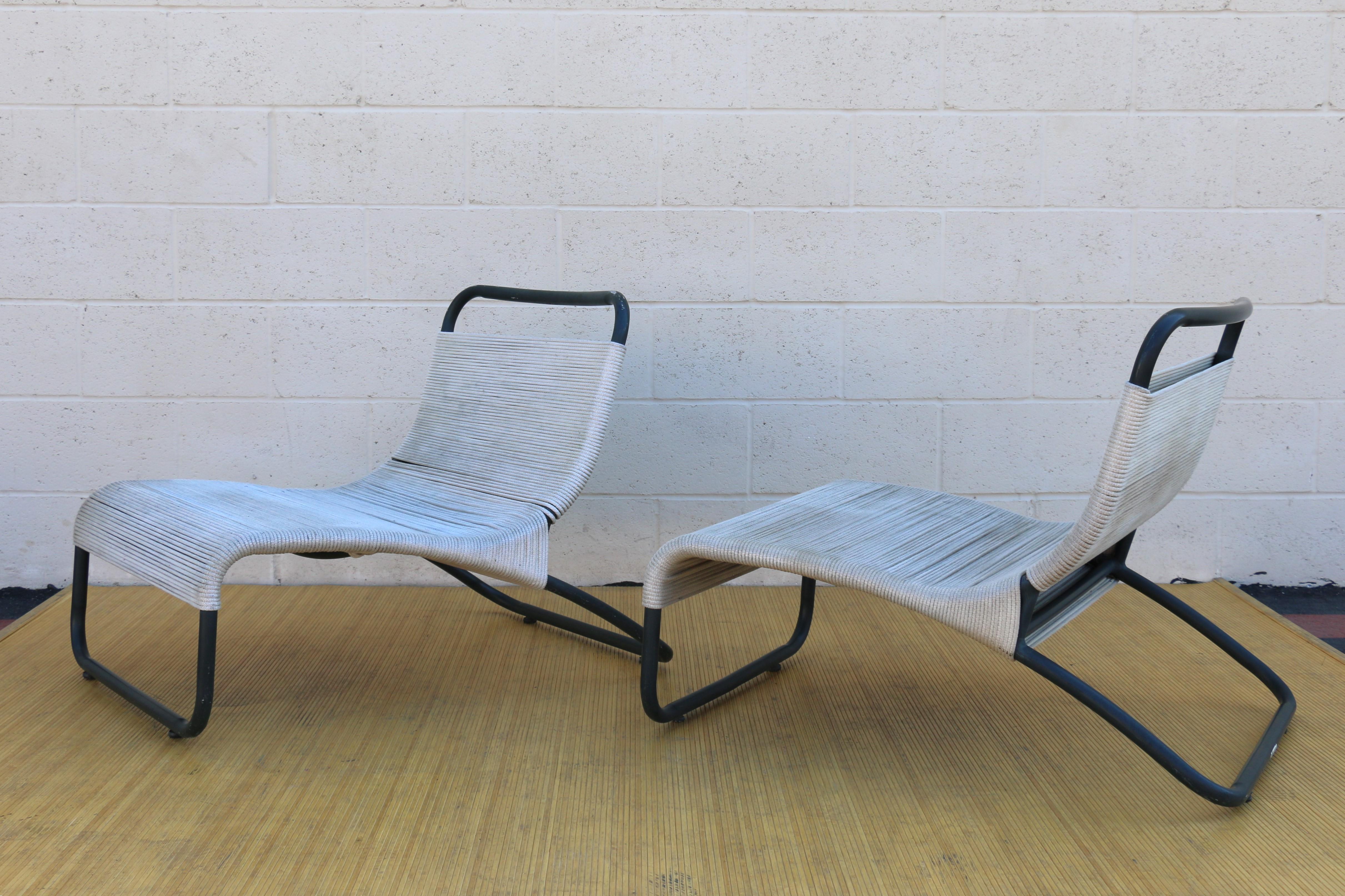 Lounge Chairs & Ottoman by Hendrik Van Keppel and Taylor Greene for Brown Jordan In Good Condition For Sale In North Hollywood, CA