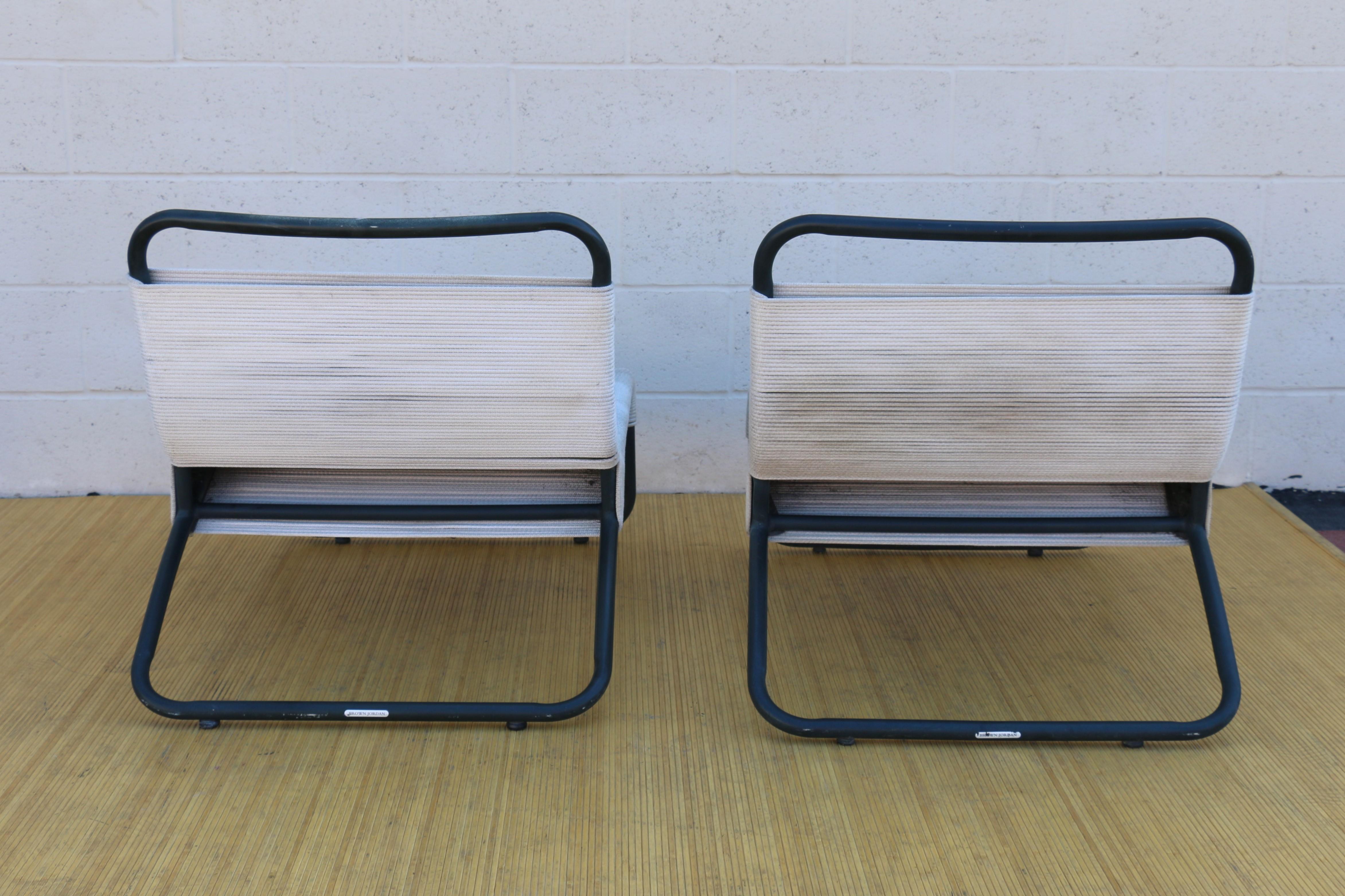 Mid-20th Century Lounge Chairs & Ottoman by Hendrik Van Keppel and Taylor Greene for Brown Jordan For Sale