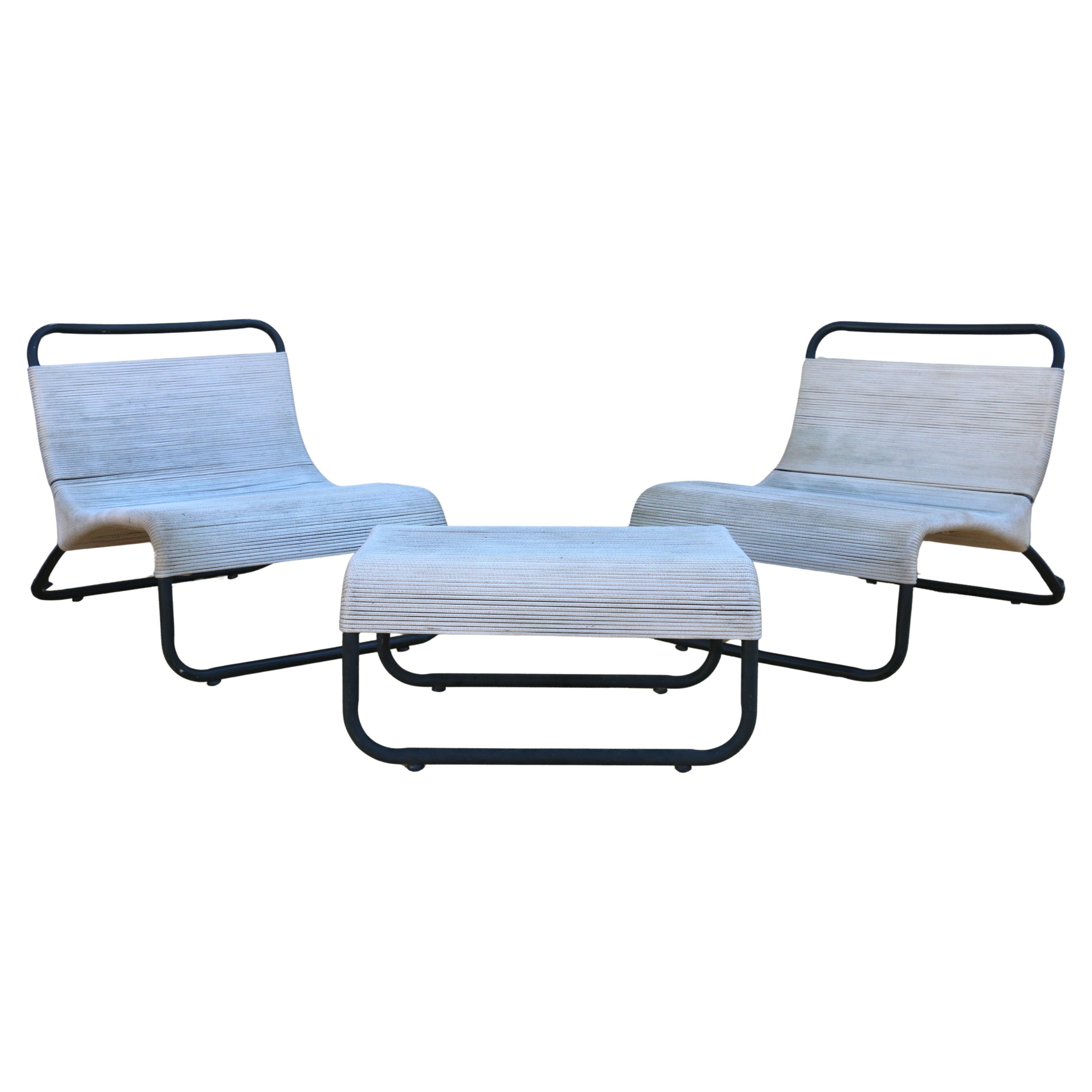 Lounge Chairs & Ottoman by Hendrik Van Keppel and Taylor Greene for Brown Jordan