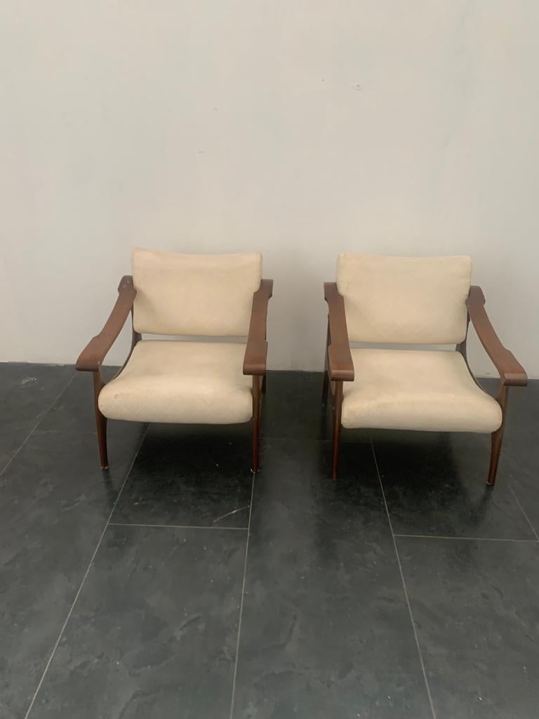 Lounge chairs, set of 2.
Packaging with bubble wrap and cardboard boxes is included. If the wooden packaging is needed (crates or boxes) for US and International Shipping, it's required a separate cost (will be quoted separately).