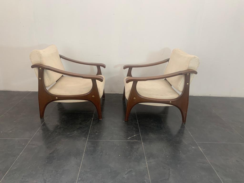 Mid-20th Century Lounge Chairs, Set of 2