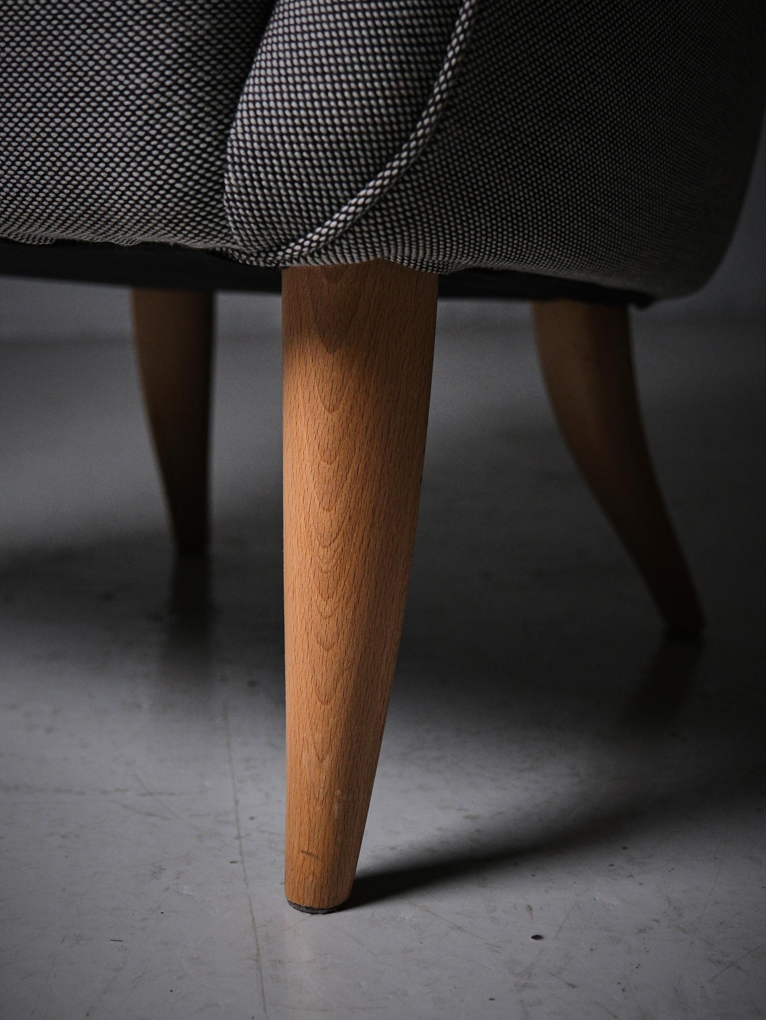Lounge chairs 'Stora Adam' by Kerstin Hörlin-Holmquist, NK, Sweden, 1960s For Sale 3