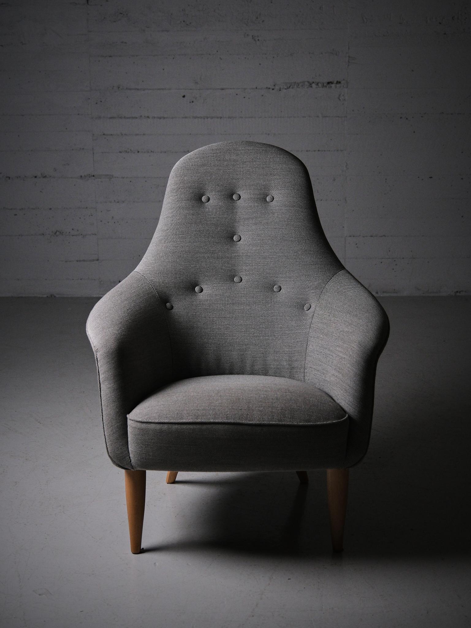 20th Century Lounge chairs 'Stora Adam' by Kerstin Hörlin-Holmquist, NK, Sweden, 1960s For Sale