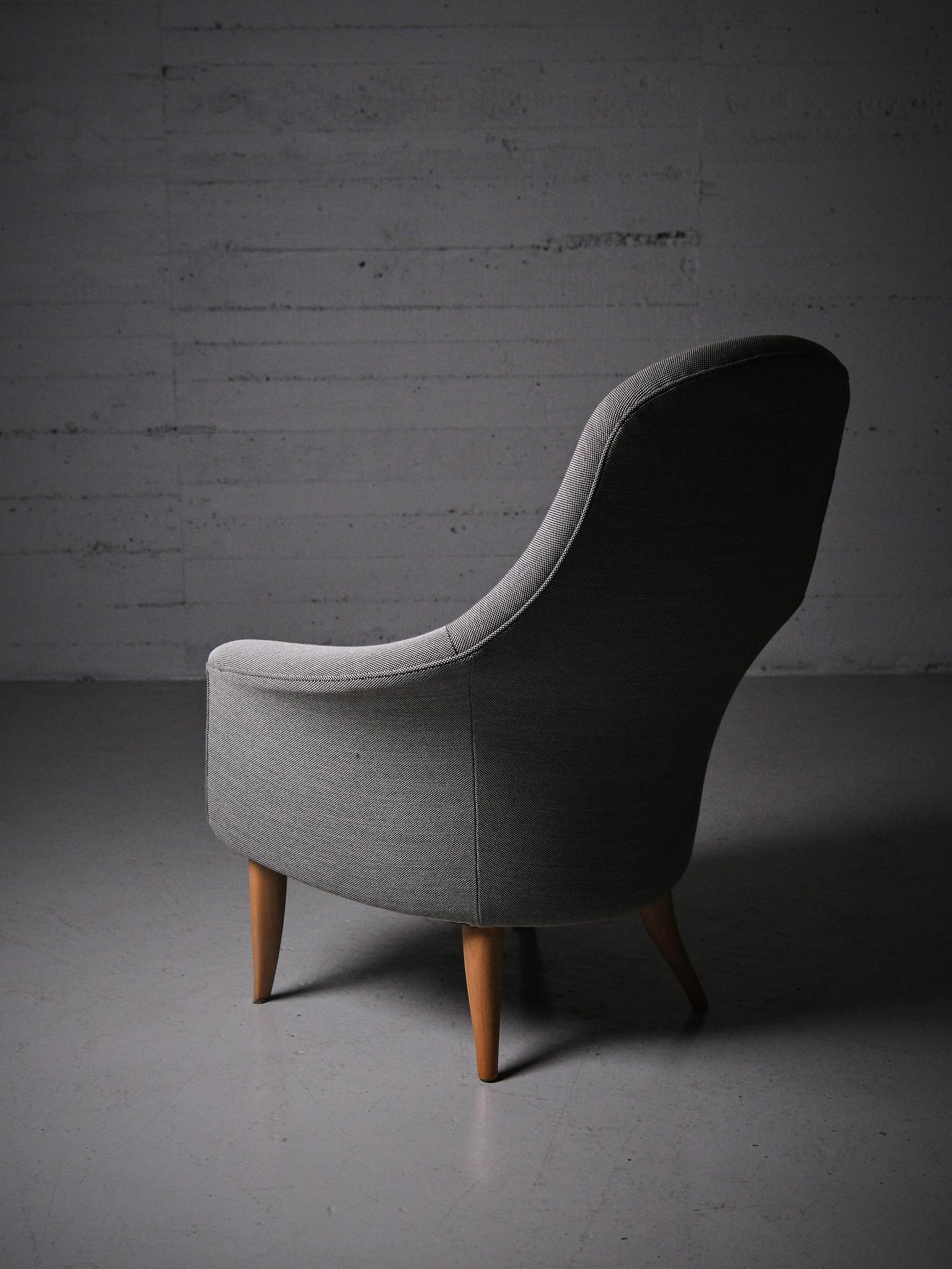 Lounge chairs 'Stora Adam' by Kerstin Hörlin-Holmquist, NK, Sweden, 1960s For Sale 1