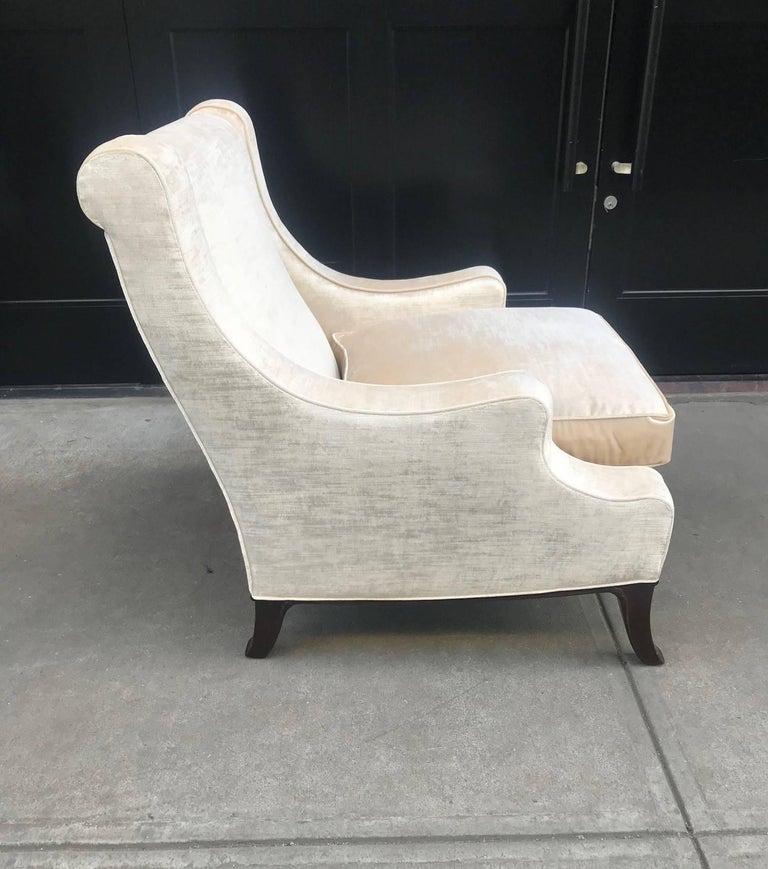 Mid-Century Modern Lounge Chairs Style of Robsjohn-Gibbings, Pair For Sale