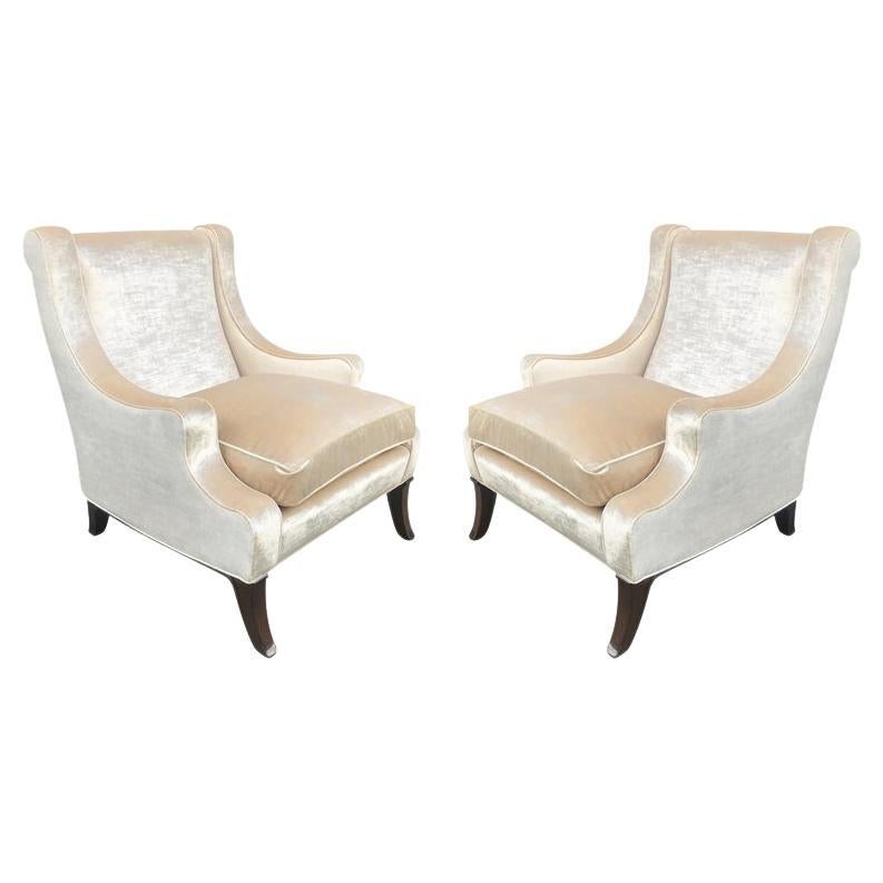 Sillas de salón estilo Robsjohn-Gibbings, Pareja en venta