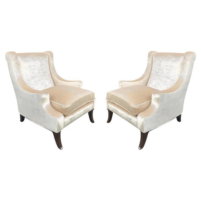 Lounge Chairs Style of Robsjohn-Gibbings, Pair