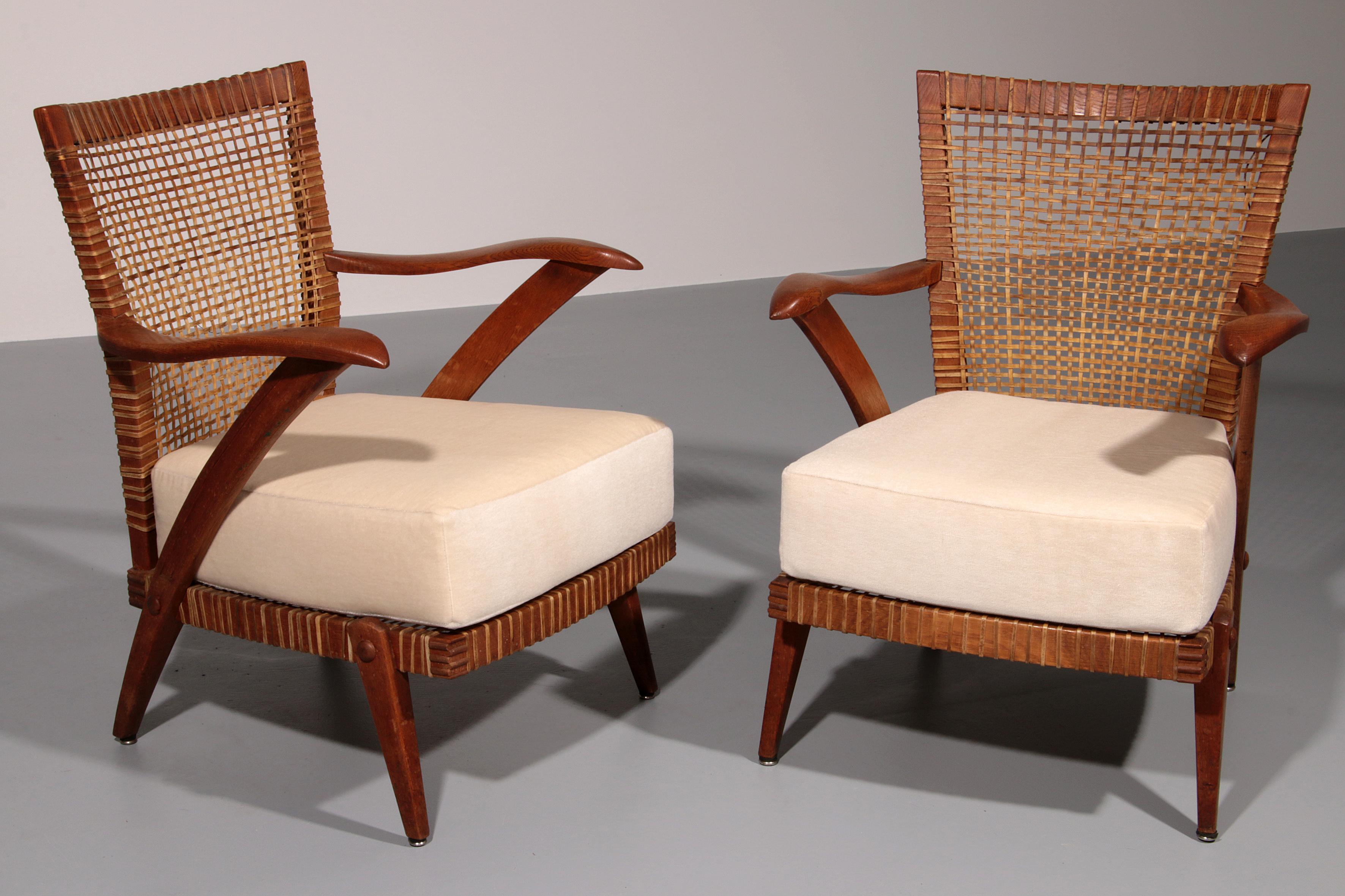Sillas de salón Elegancia atemporal Sillas de madera de haya holandesa 1930 Holandés en venta