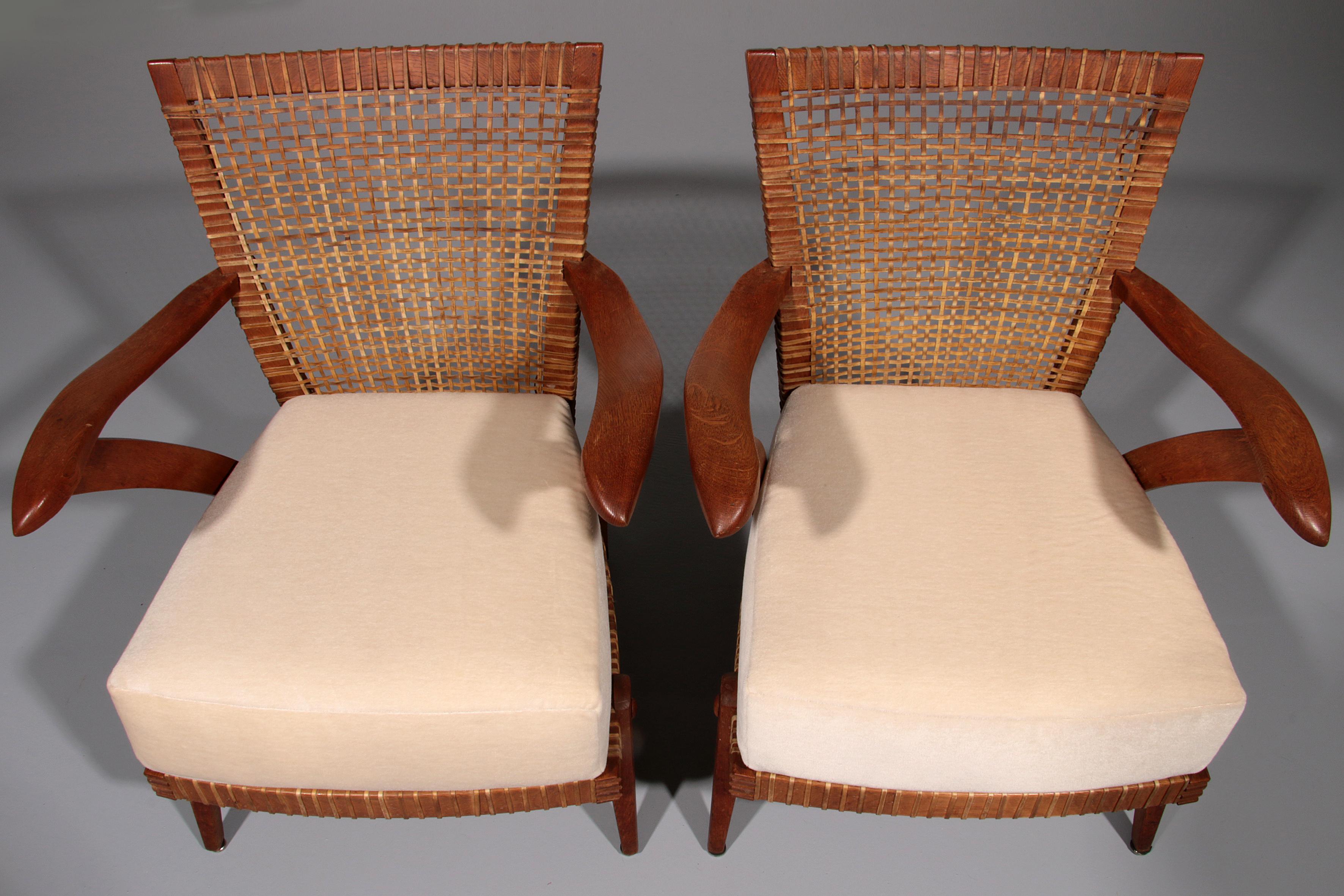 Sillas de salón Elegancia atemporal Sillas de madera de haya holandesa 1930 en venta 2