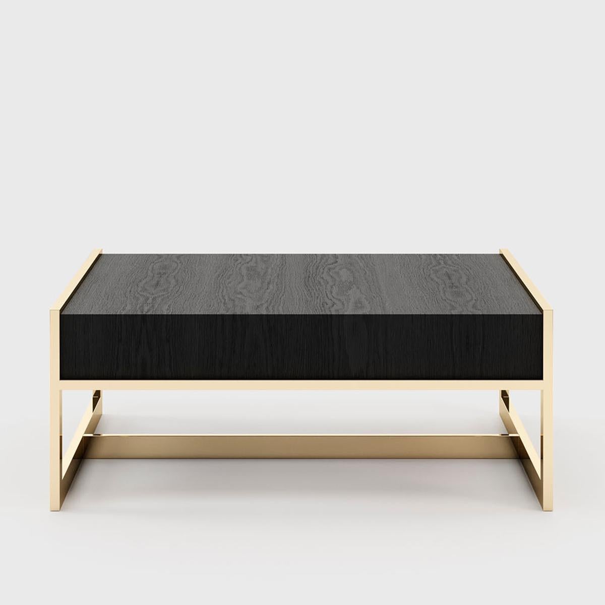Blackened Lounge Down Coffee Table For Sale