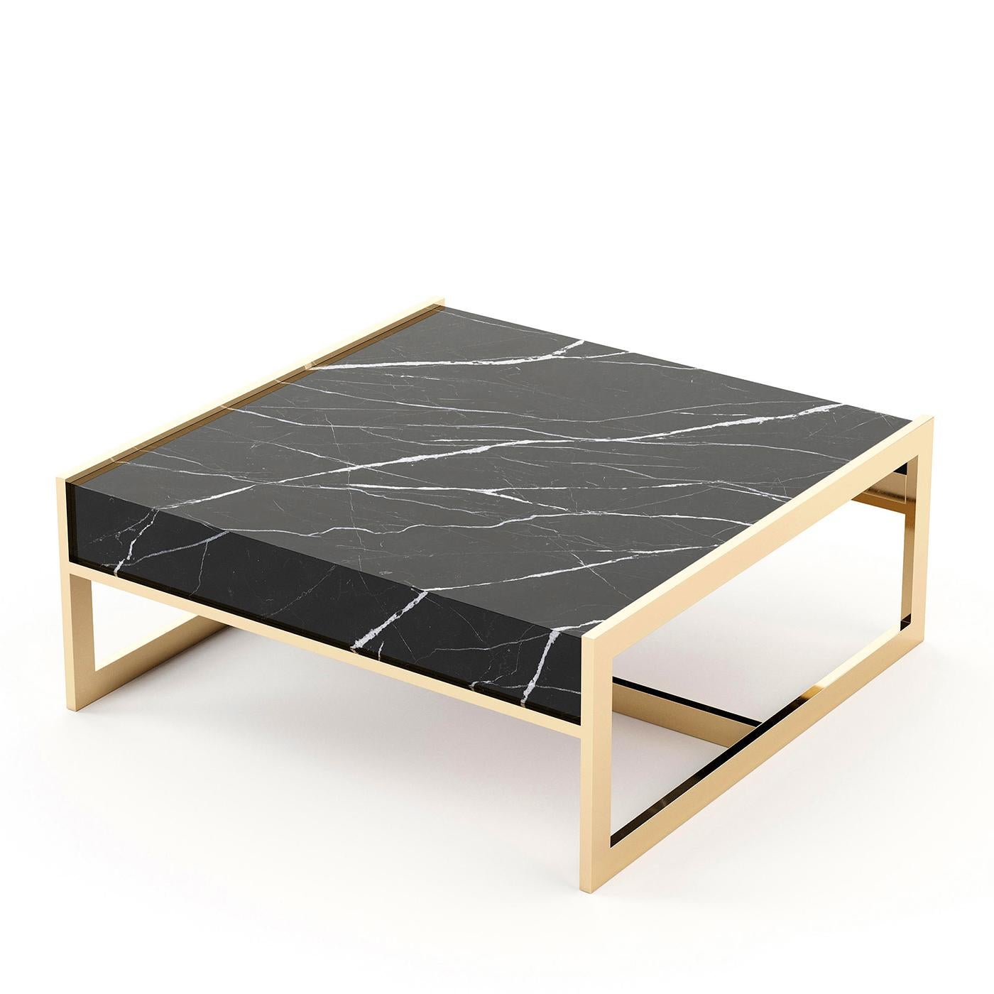 Spanish Lounge Down Marble Coffee Table For Sale