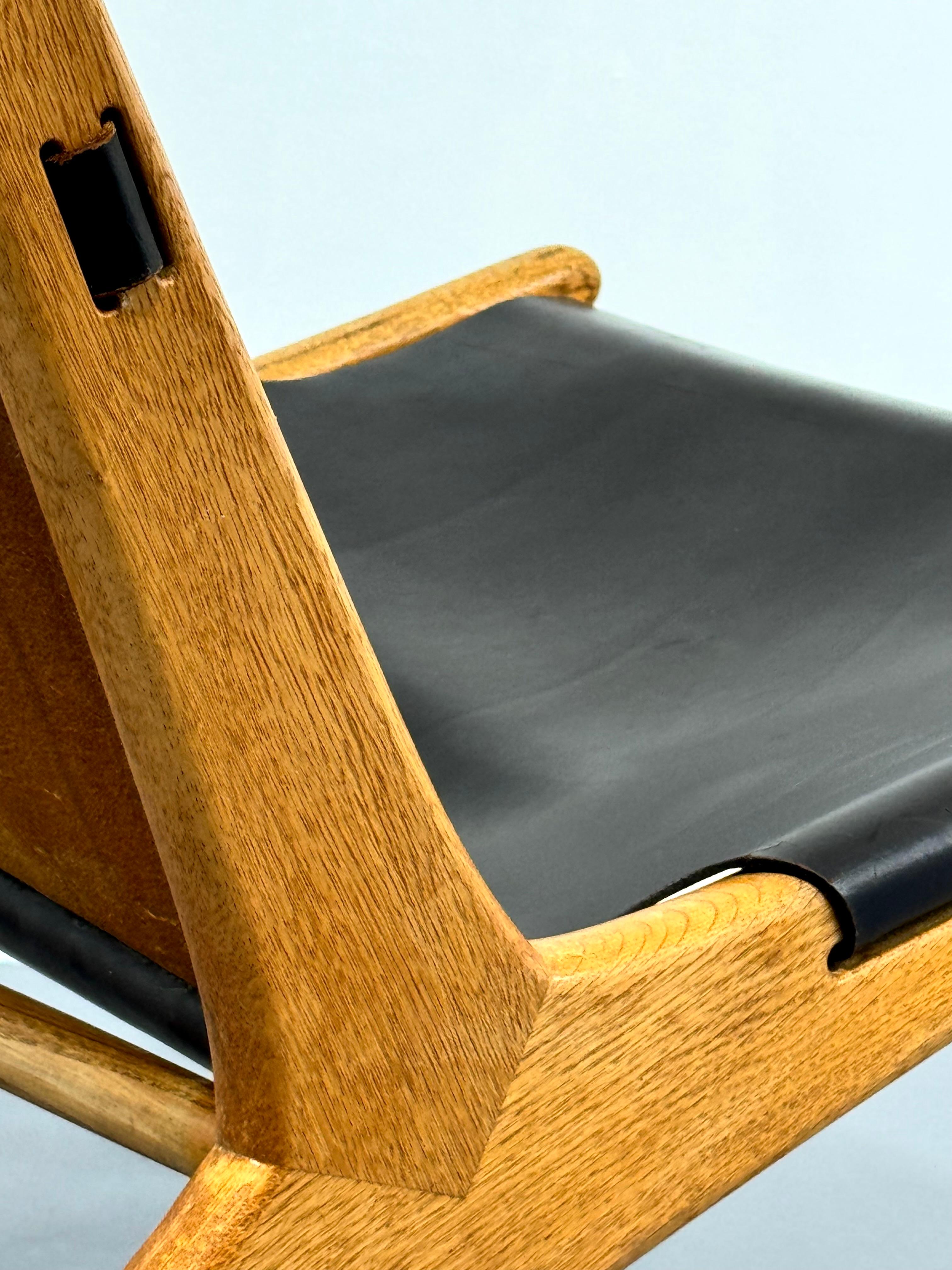 Lounge Hunting Chair Model 204 Uno & Östen Kristiansson for Luxus, Sweden, 1954 2