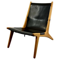 Vintage Lounge Hunting Chair Model 204 Uno & Östen Kristiansson for Luxus, Sweden, 1954