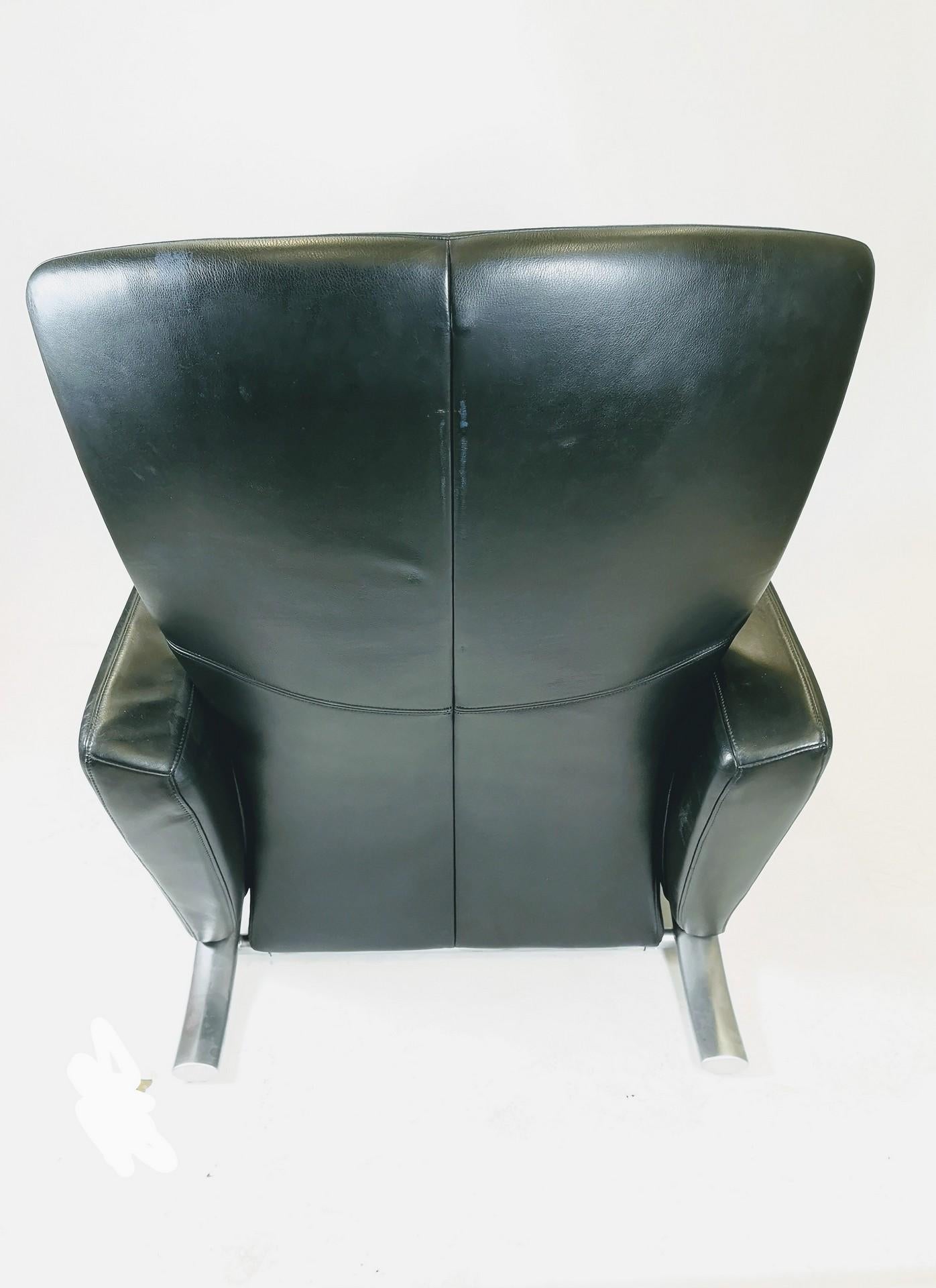 European Late 20th Century Lounge Leather Armchair by Rolf Benz For Sale