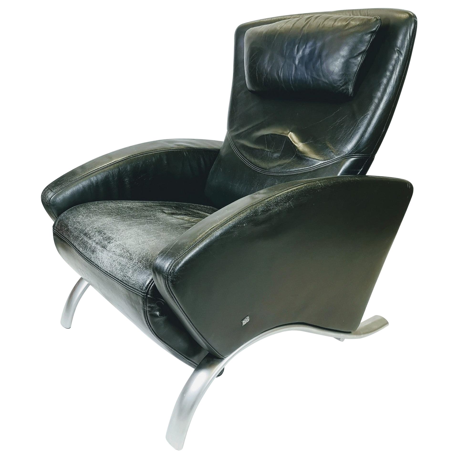Lounge Leather Armchair by Rolf Benz For Sale at 1stDibs