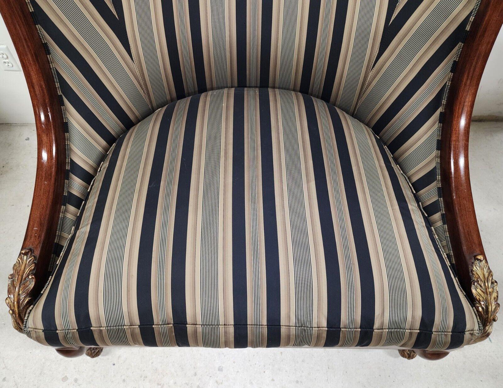 Lounge Settee Chair by Marge Carson For Sale 5