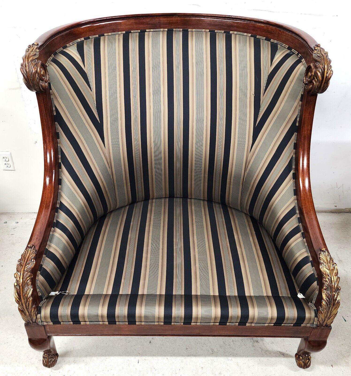 Lounge Settee Chair by Marge Carson For Sale 6