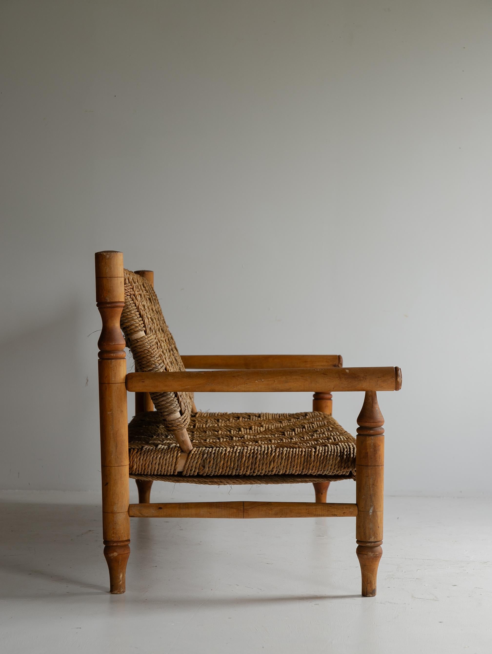 Lounge Sofa by “Audoux-Minet” In Good Condition For Sale In Sammu-shi, Chiba