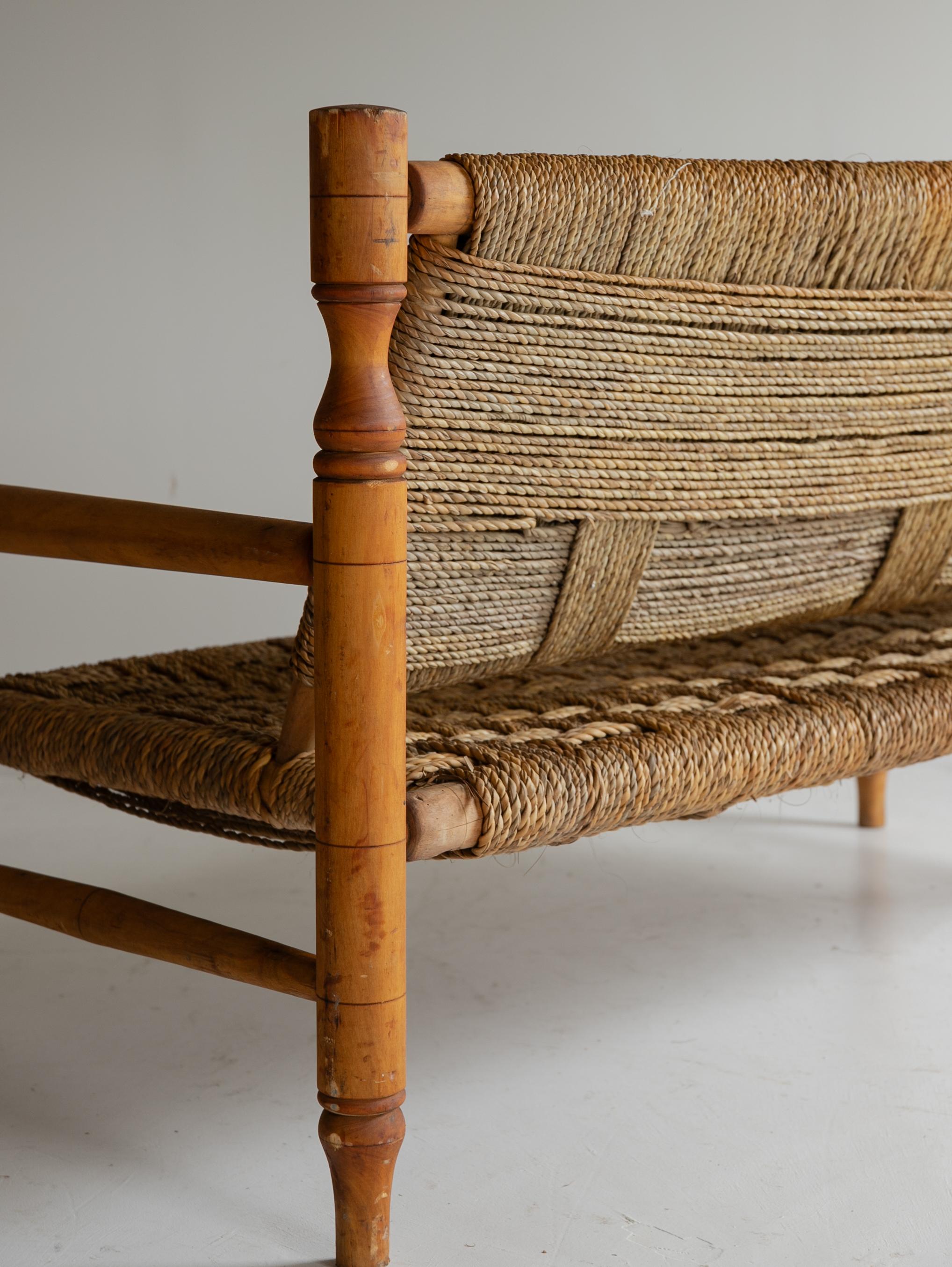 Rush Lounge Sofa by “Audoux-Minet” For Sale