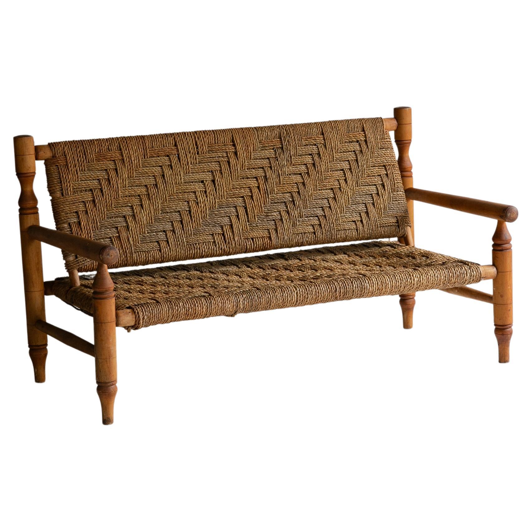 Lounge Sofa by “Audoux-Minet” For Sale