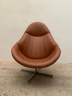 Lounge Swivel Chair, Dutch Design, 1960s by Rudolf Wolf for Rohé Noordwolde