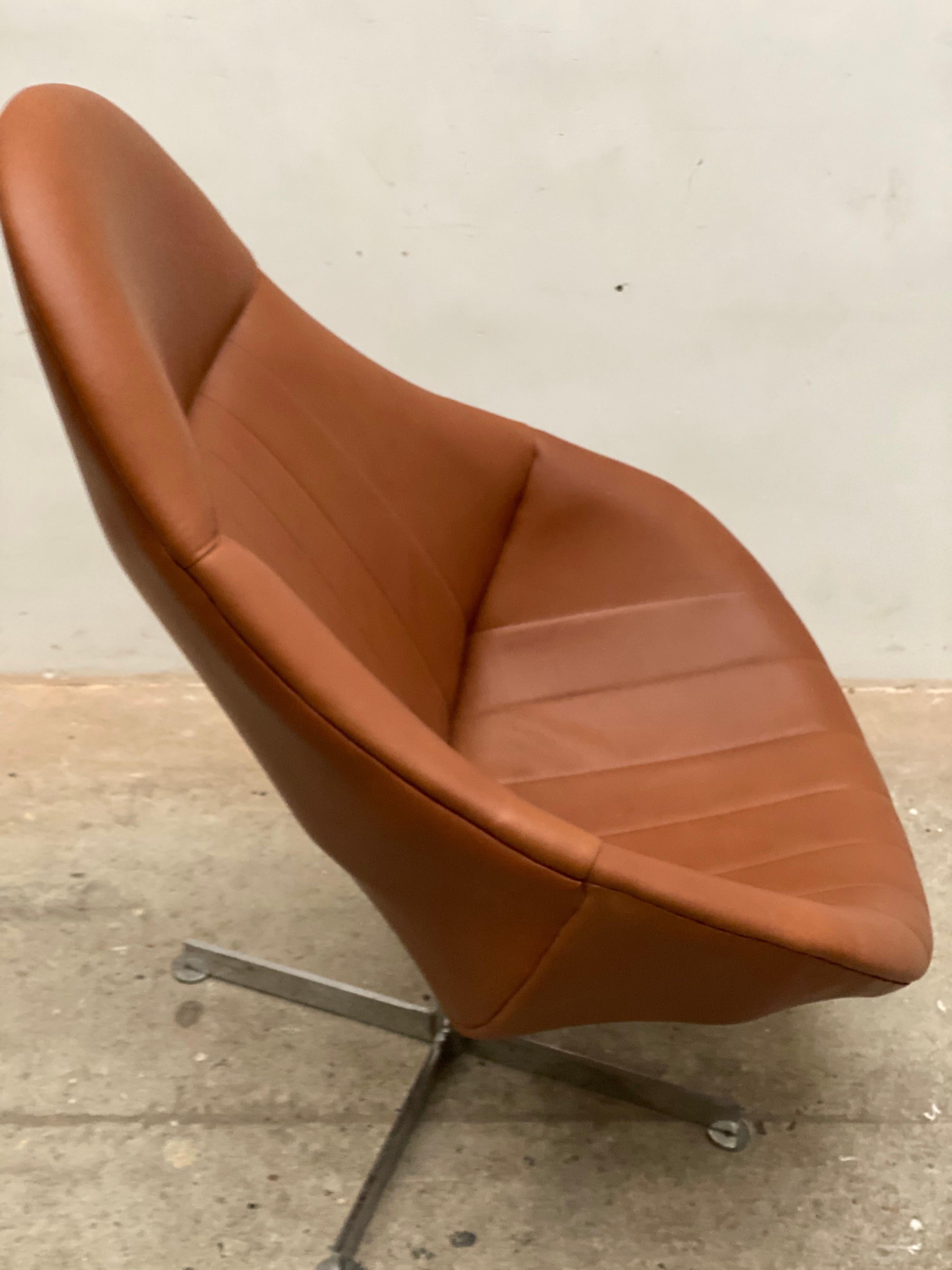 Lounge Swivel Chair, Dutch Design, 1960s by Rudolf Wolf for Rohé Noordwolde 2