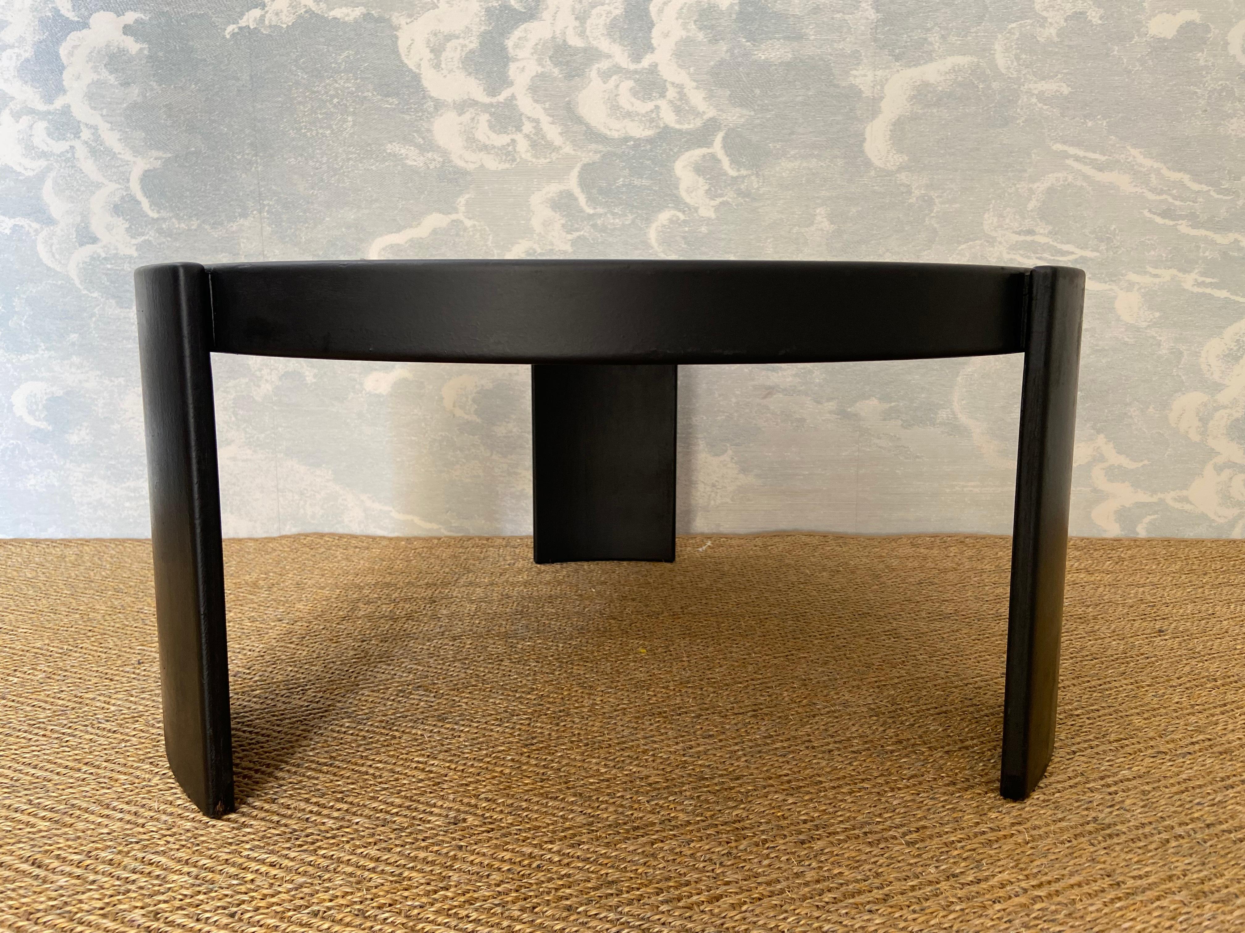 Minimaliste Table de salon modèle 780 de GIANFRANCO FRATTINI pour CASSINA, Italie, années 1970 en vente