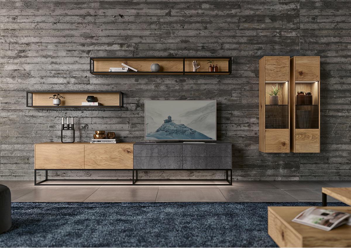 Lounge collection is available in two grades of oak wood and can be combined with two different ceramic references. This collection is highly customizable and could also incorporate details in bronze glass and metal feet for all pieces. Measure: