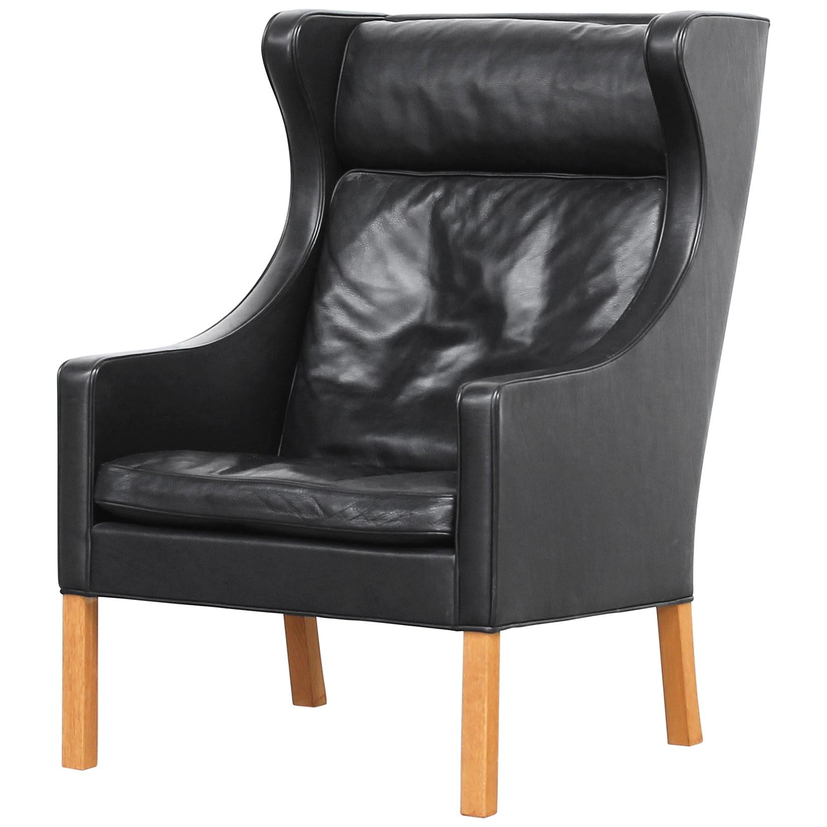 Lounge Wingback Chair 2204 by Børge Mogensen for Fredericia Stolefabrik
