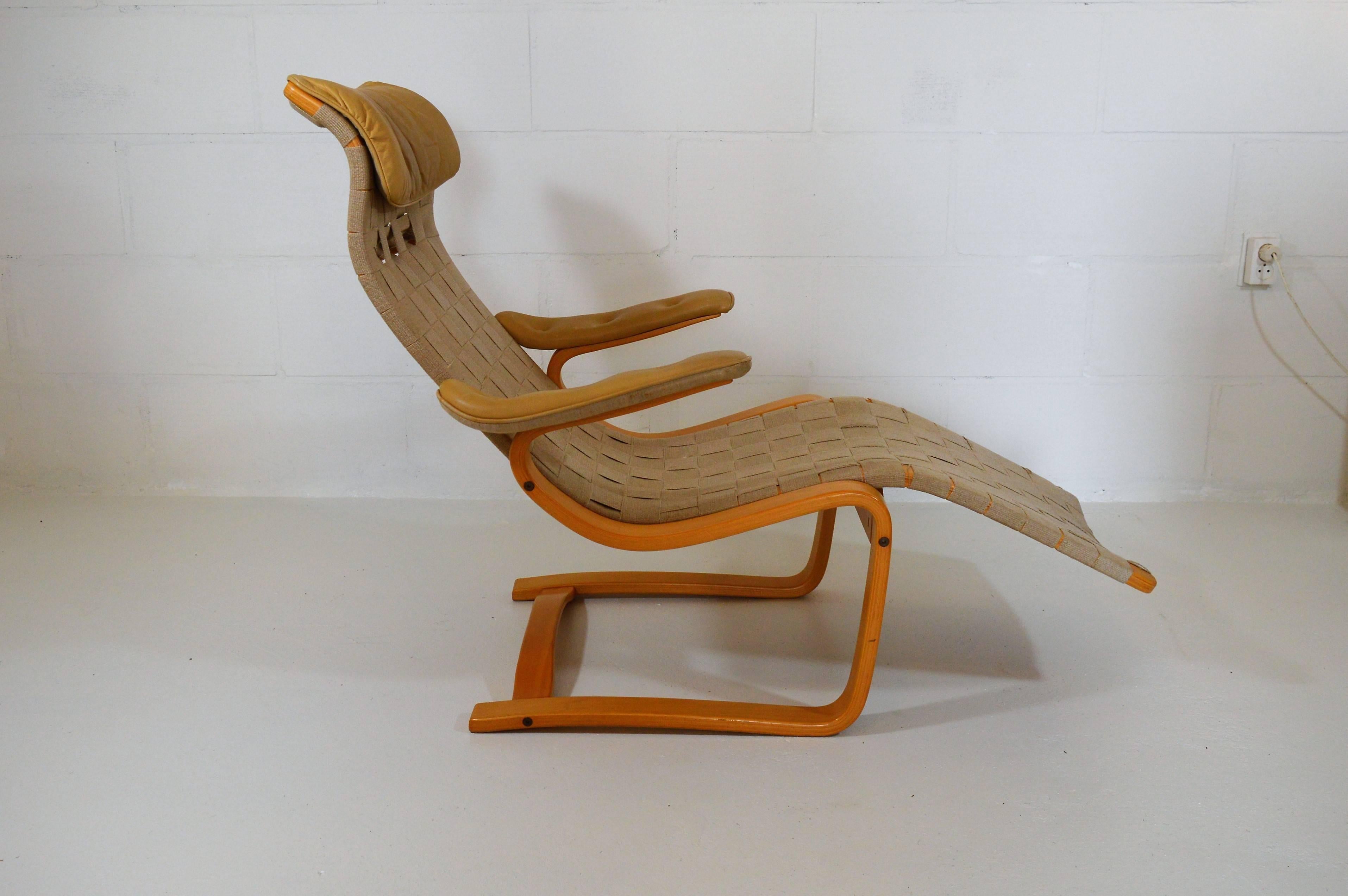 Mid-Century Modern Lounge Chair by Gustav Axel Berg by Broderna Andersson, Sweden, 1970